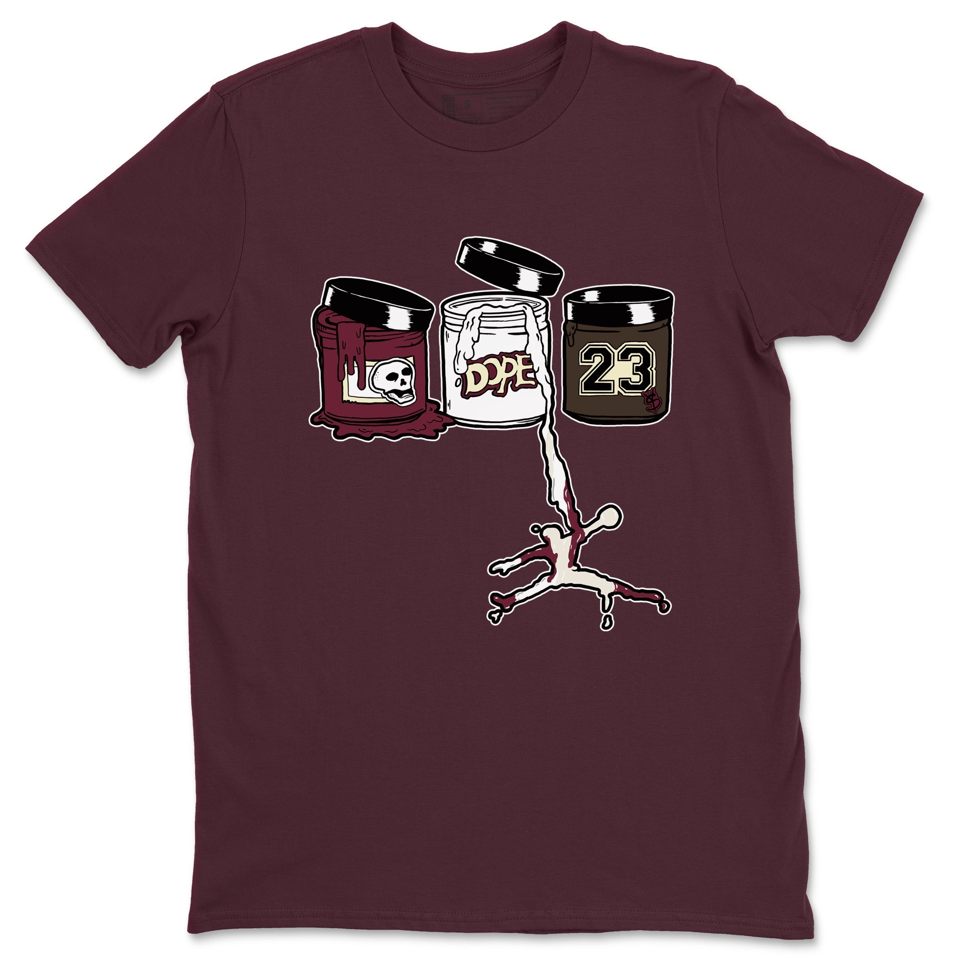 3s A Ma Maniere x Burgundy Crush Shirts To Match Jordans Jordan Paint sneaker match tees Air Jordan 3 A Ma Maniere x Burgundy Crush Tee Drip Gear Zone unisex cotton Maroon 2 crew neck shirts