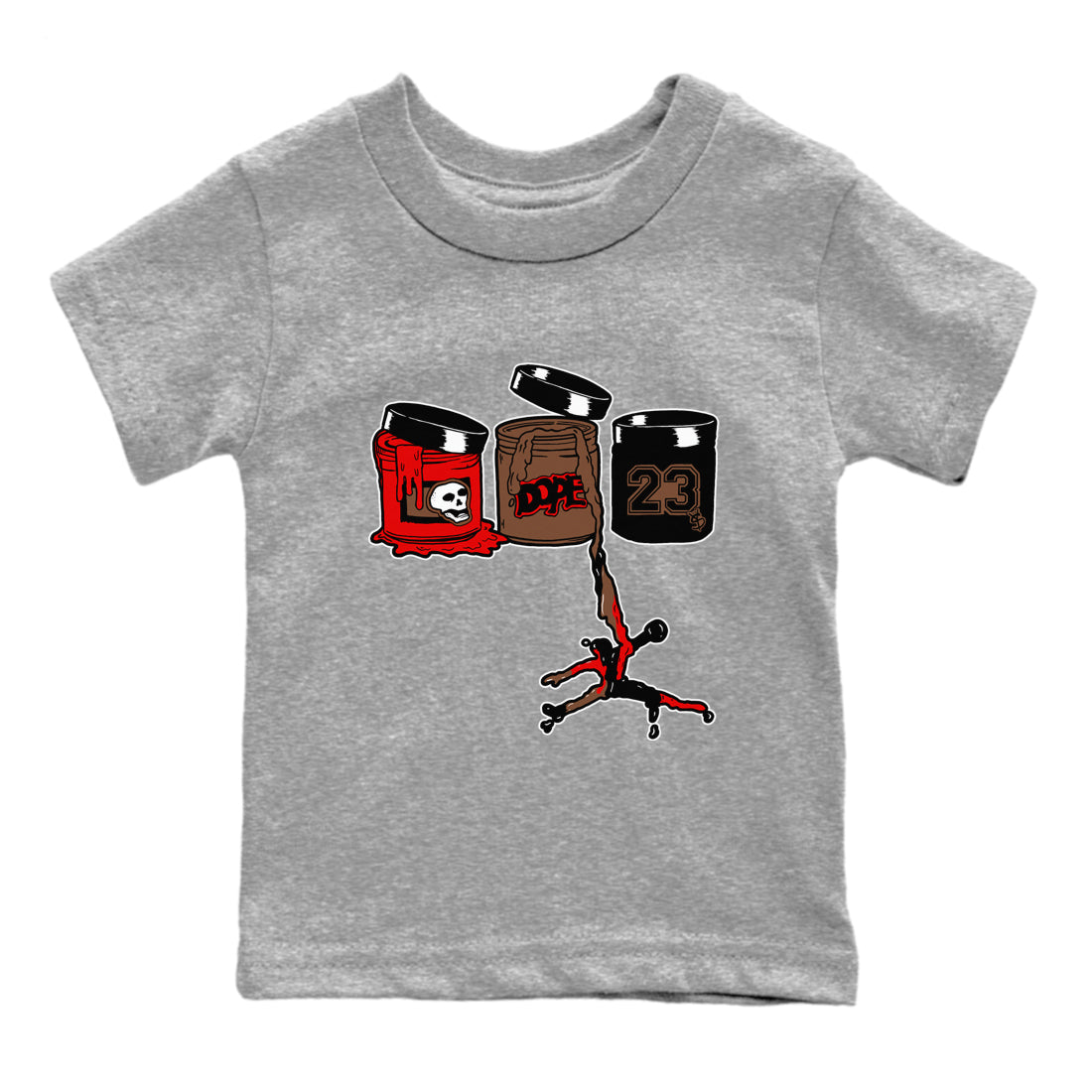 9s Olive shirts to match jordans Jordan Paint sneaker match tees Air Jordan 9 Olive match shoes to clothes Drip Gear Zone Youth Baby Heather Grey 2 tee