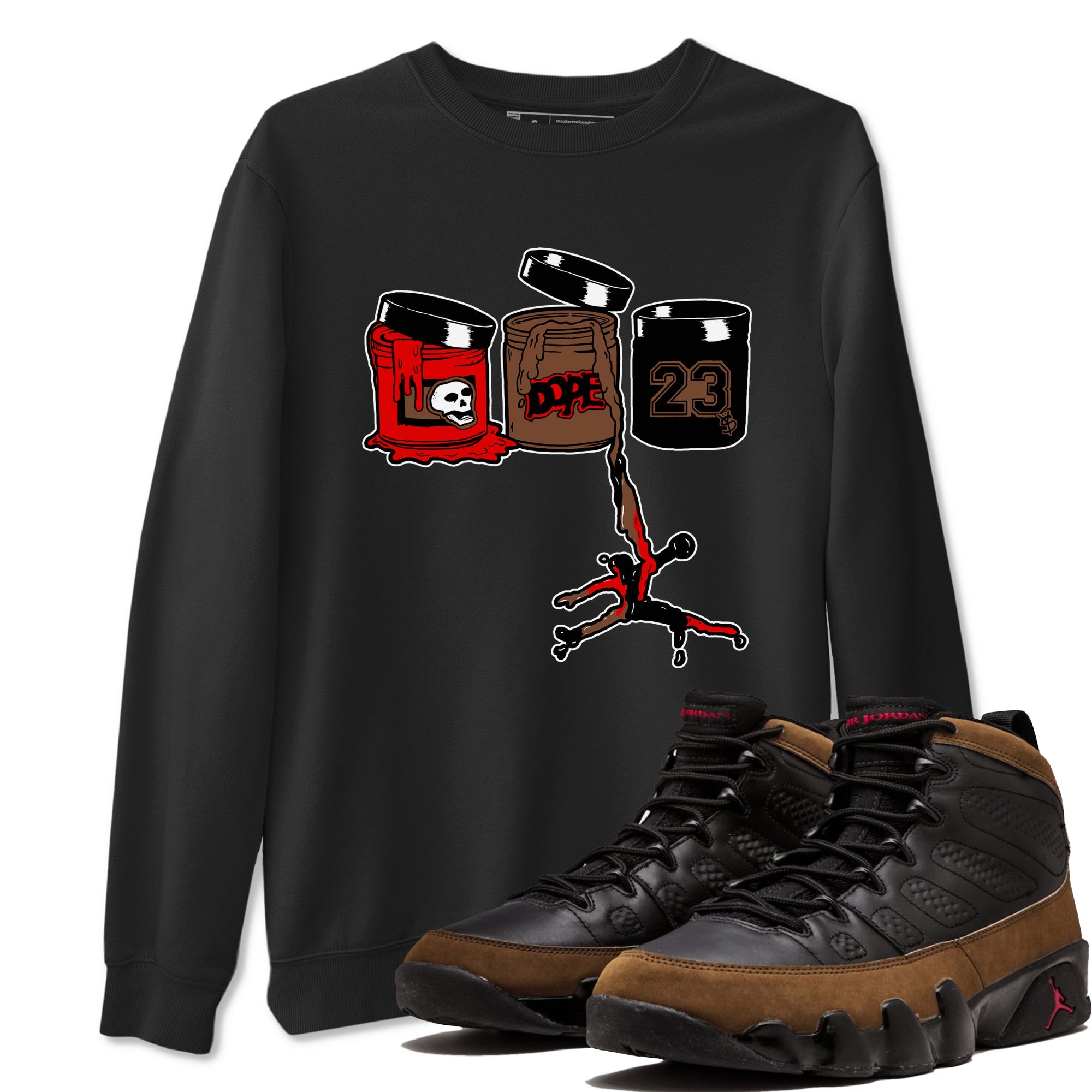 9s Olive shirts to match jordans Jordan Paint sneaker match tees Air Jordan 9 Olive match shoes to clothes Drip Gear Zone unisex cotton Black 1 shirts