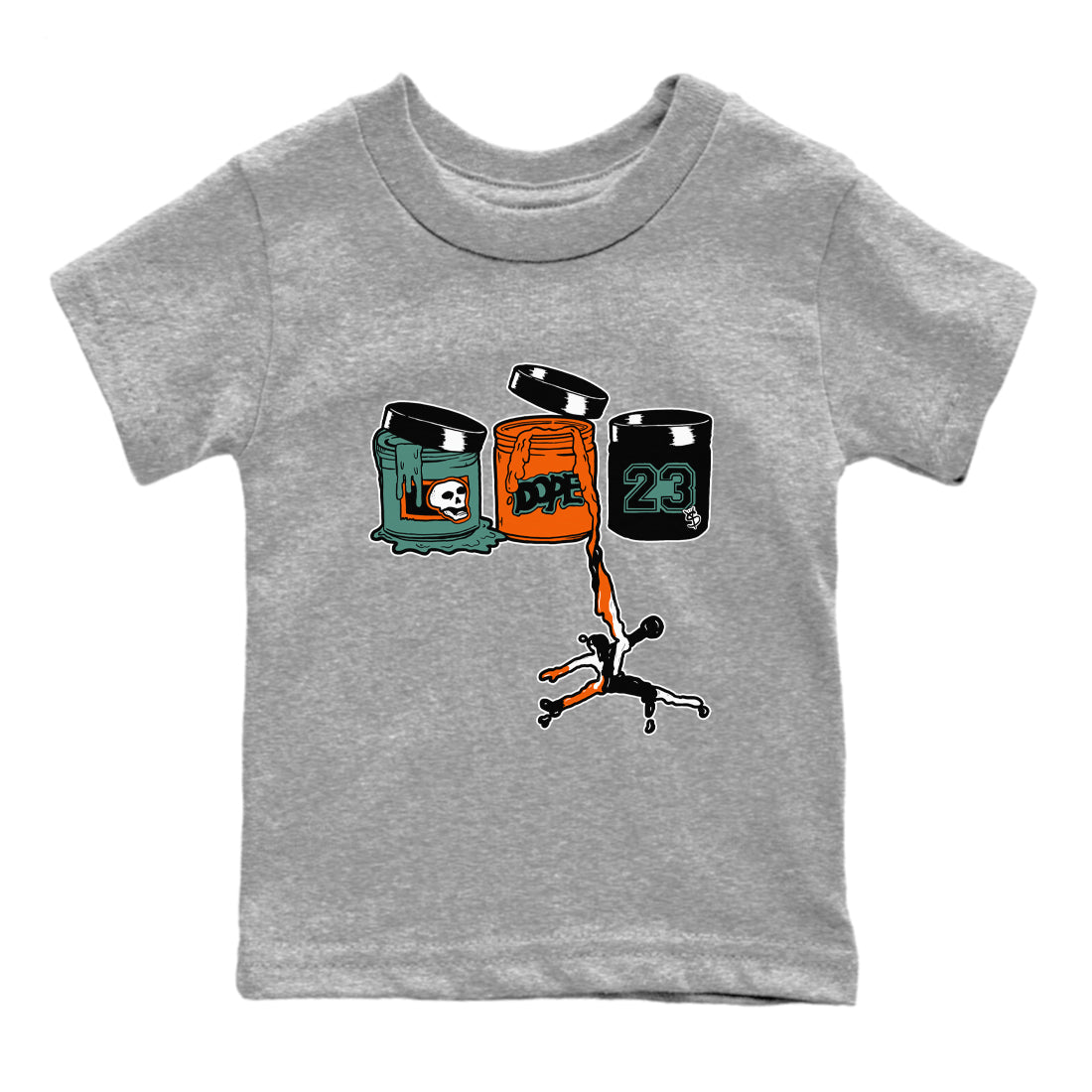 Dunk Low Ceramic shirts to match jordans Jordan Paint sneaker match tees Dunk Ceramic match shoes to clothes Drip Gear Zone Youth Baby Heather Grey 2 tee