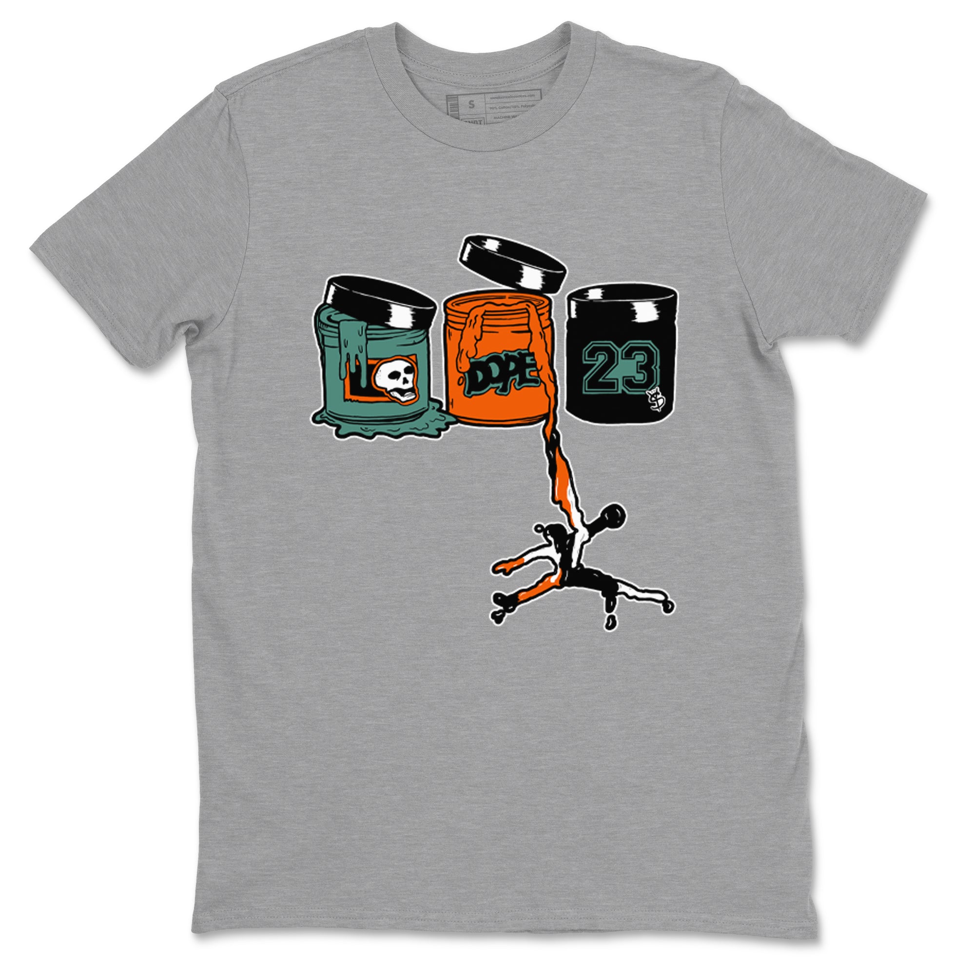 Dunk Low Ceramic shirts to match jordans Jordan Paint sneaker match tees Dunk Ceramic match shoes to clothes Drip Gear Zone unisex cotton Heather Grey 2 shirts