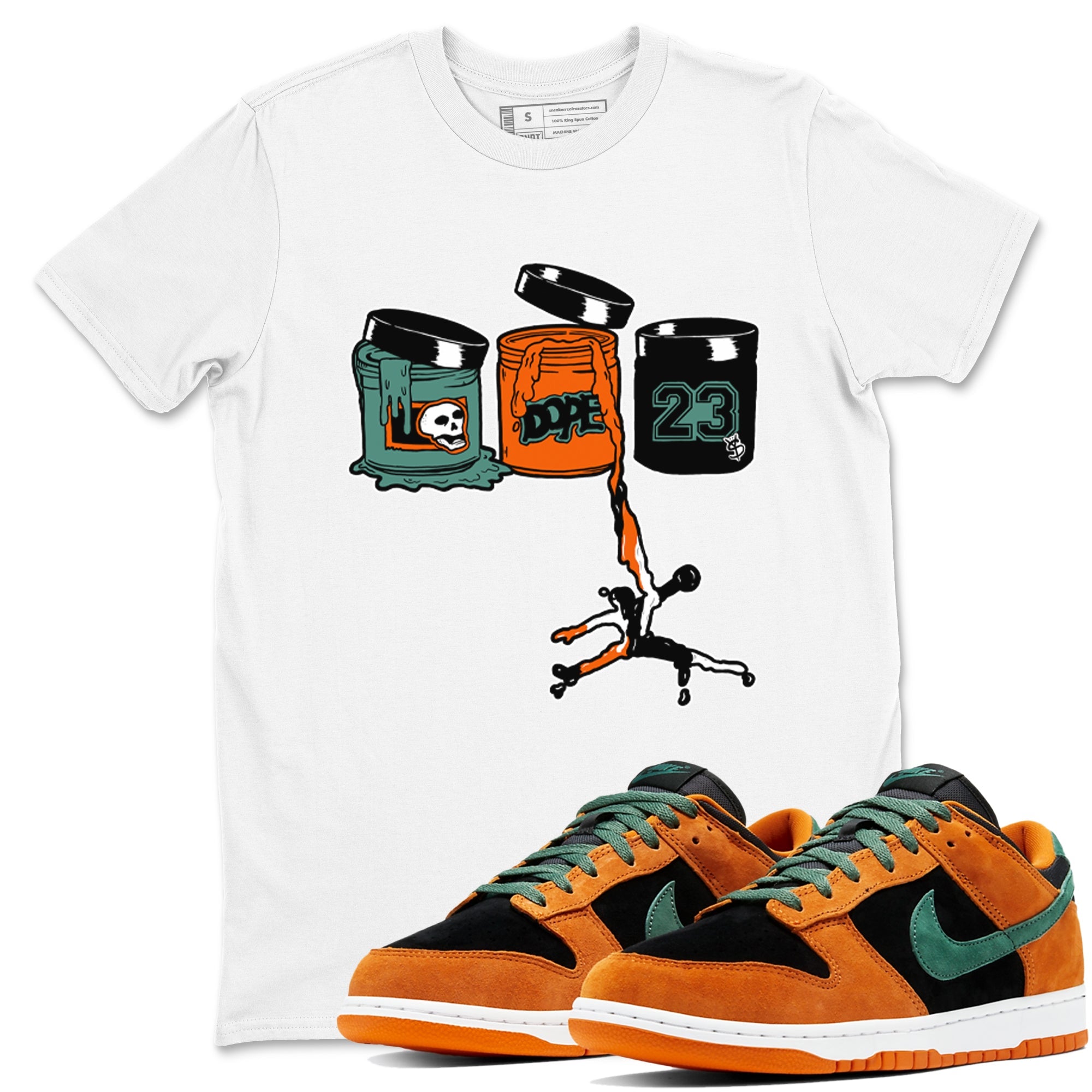 Dunk Low Ceramic shirts to match jordans Jordan Paint sneaker match tees Dunk Ceramic match shoes to clothes Drip Gear Zone unisex cotton White 1 shirts