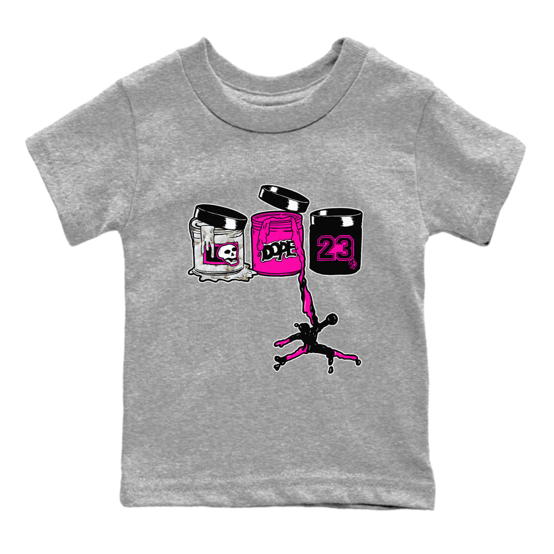 Nike KD 4 Retro Aunt Pearl shirts to match jordans Jordan Paint sneaker match tees Nike KD 4 Aunt Pearl match shoes to clothes Drip Gear Zone Youth Baby Heather Grey 2 tee