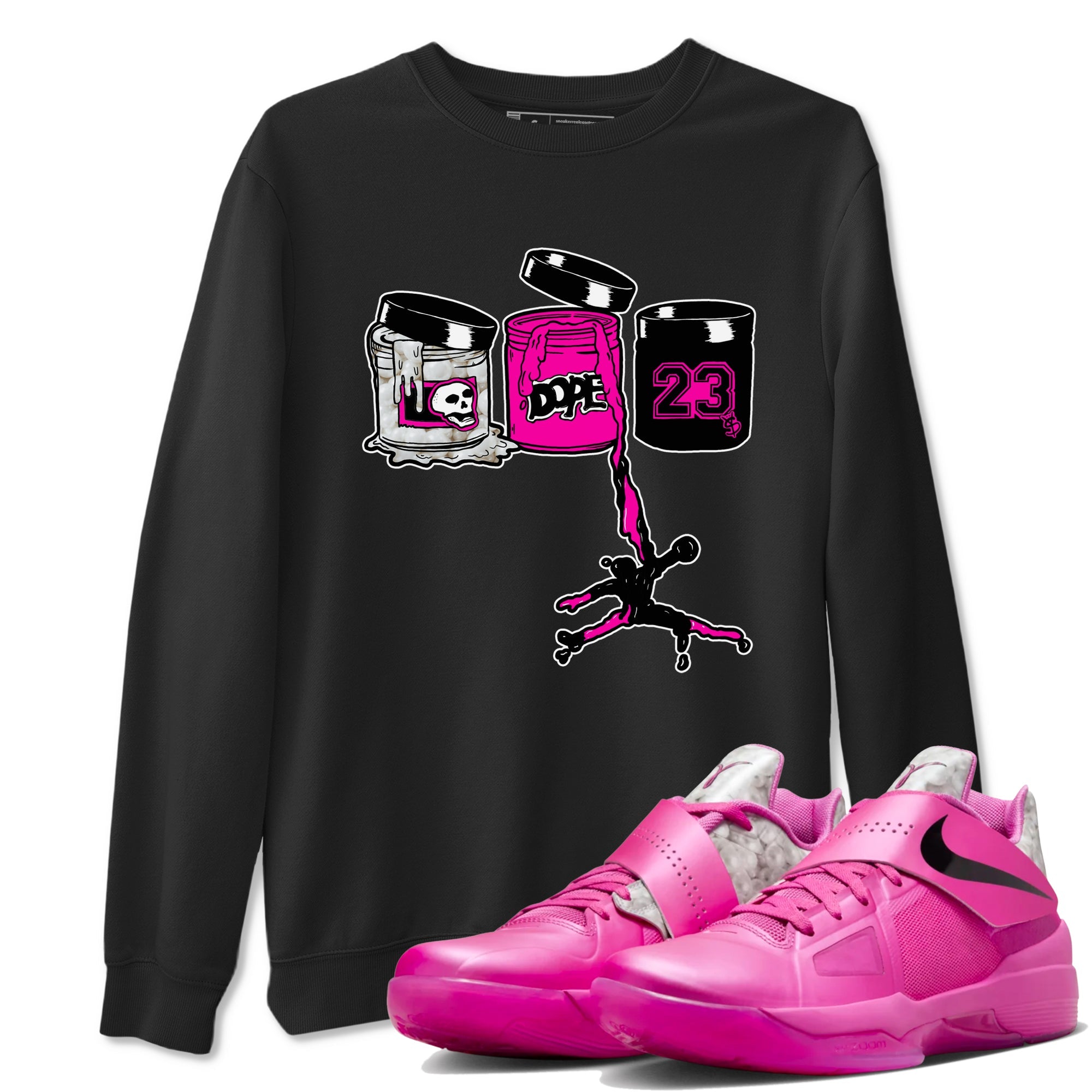 Nike KD 4 Retro Aunt Pearl shirts to match jordans Jordan Paint sneaker match tees Nike KD 4 Aunt Pearl match shoes to clothes Drip Gear Zone unisex cotton Black 1 shirts