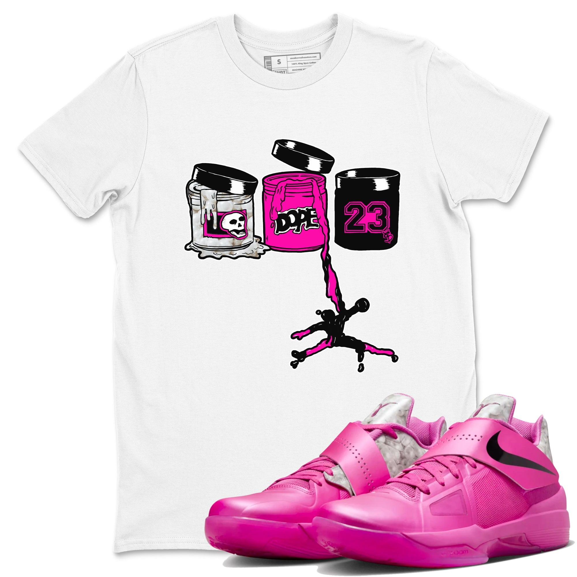 Nike KD 4 Retro Aunt Pearl shirts to match jordans Jordan Paint sneaker match tees Nike KD 4 Aunt Pearl match shoes to clothes Drip Gear Zone unisex cotton White 1 shirts