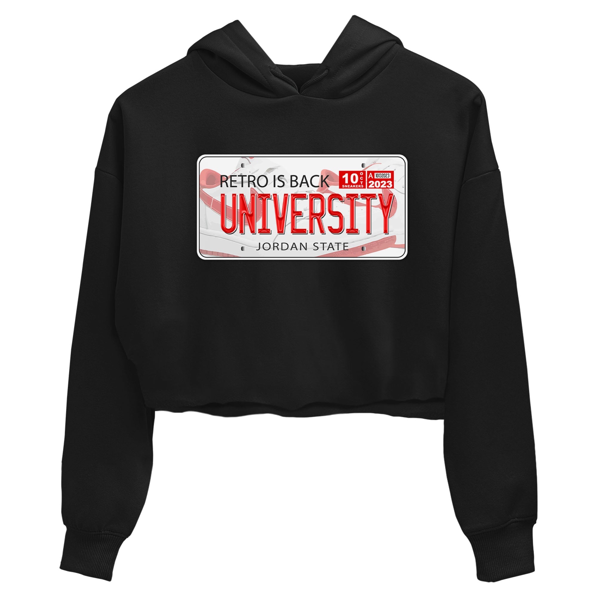 1s Low University Red shirt to match jordans Jordan Plate sneaker tees Air Jordan 1 University Red Drip Gear Zone Sneaker Matching Clothing Brand Black 2 Crop T-Shirt
