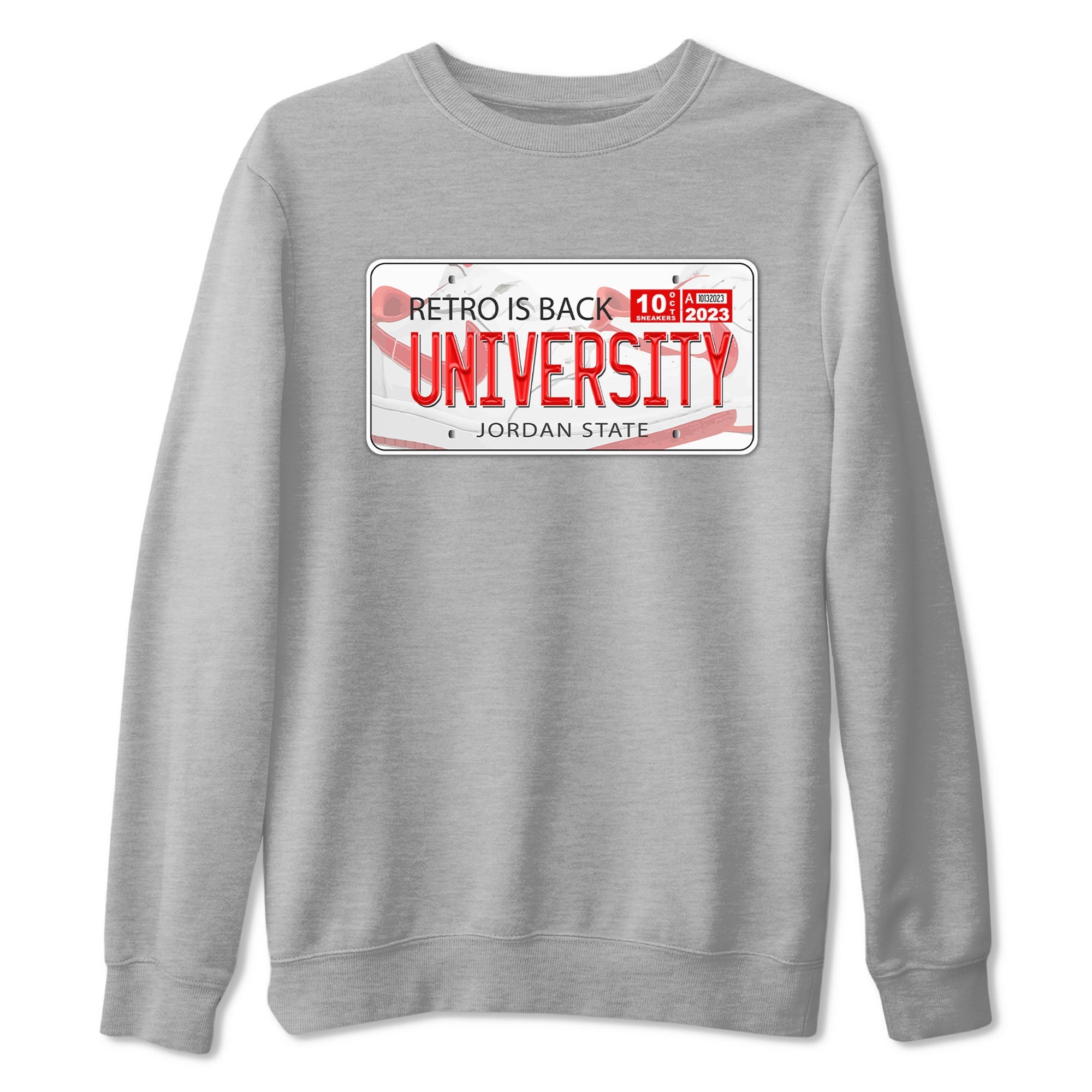 1s Low University Red shirt to match jordans Jordan Plate sneaker tees Air Jordan 1 University Red Drip Gear Zone Sneaker Matching Clothing Brand Unisex Sneaker Tee Heather Grey 2 T-Shirt