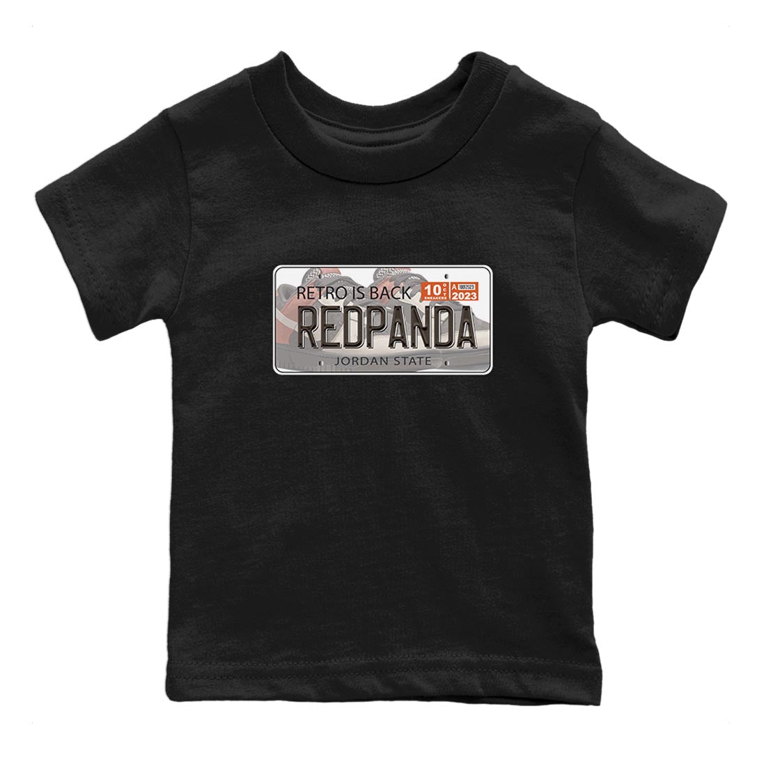 Nike Low Dunk Red Panda shirt to match jordans Jordan Plate sneaker tees Nike Dunk Red Panda Drip Gear Zone Baby Toddler Black 2 T-Shirt