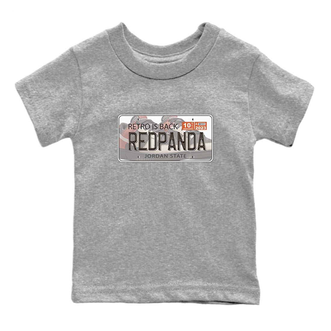 Nike Low Dunk Red Panda shirt to match jordans Jordan Plate sneaker tees Nike Dunk Red Panda Drip Gear Zone Baby Toddler Heather Grey 2 T-Shirt