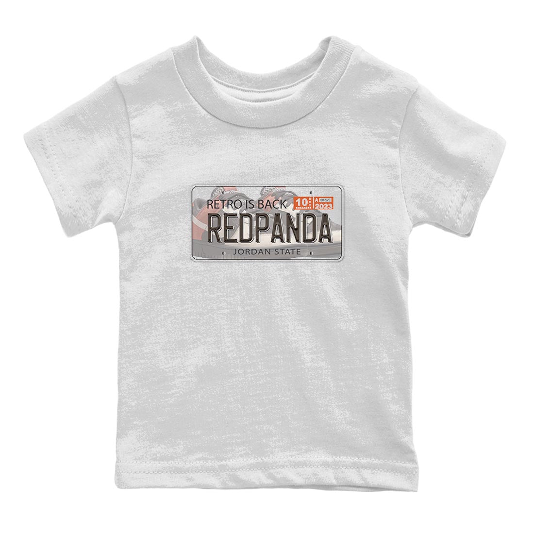 Nike Low Dunk Red Panda shirt to match jordans Jordan Plate sneaker tees Nike Dunk Red Panda Drip Gear Zone Baby Toddler White 2 T-Shirt