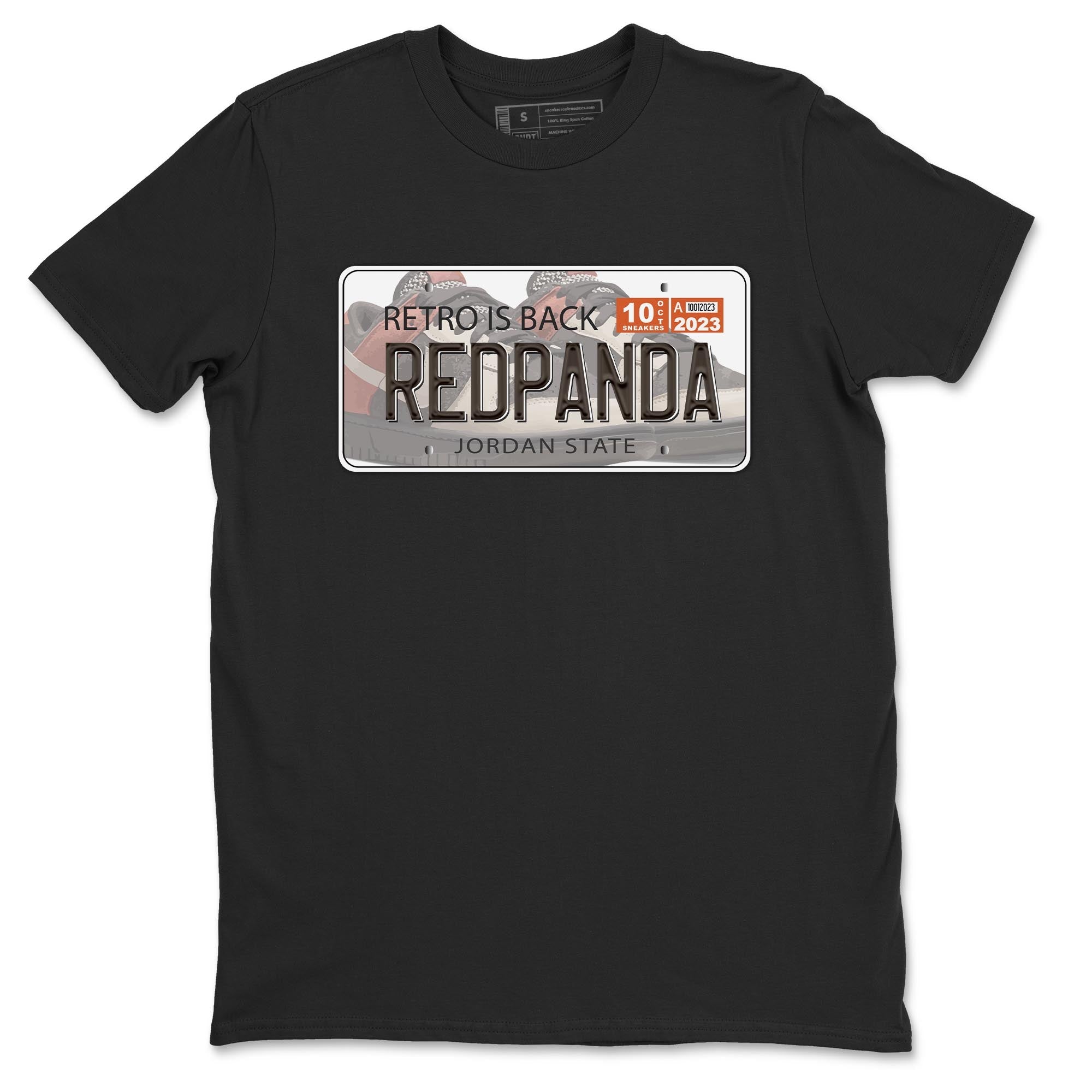 Nike Low Dunk Red Panda shirt to match jordans Jordan Plate sneaker tees Nike Dunk Red Panda Drip Gear Zone Unisex Streetwear Clothing Black 2 T-Shirt