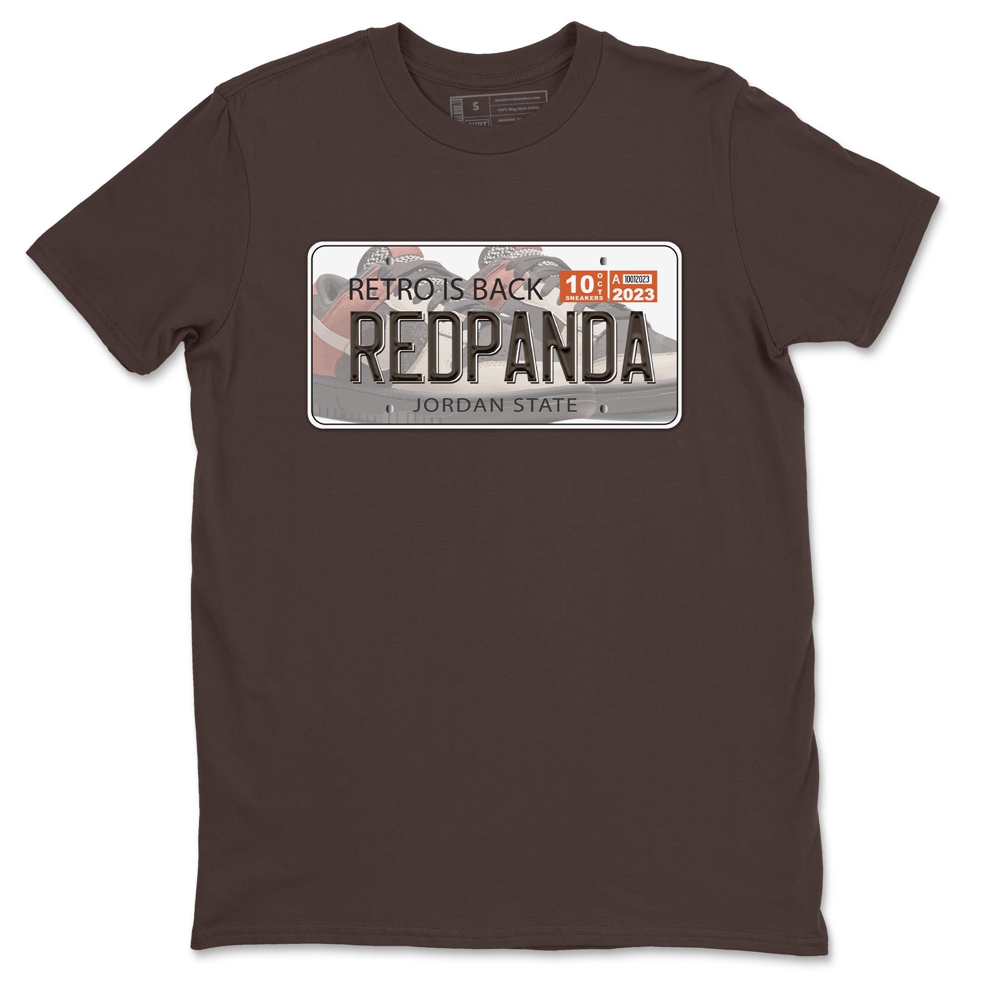 Nike Low Dunk Red Panda shirt to match jordans Jordan Plate sneaker tees Nike Dunk Red Panda Drip Gear Zone Unisex Streetwear Clothing Dark Chocolate 2 T-Shirt