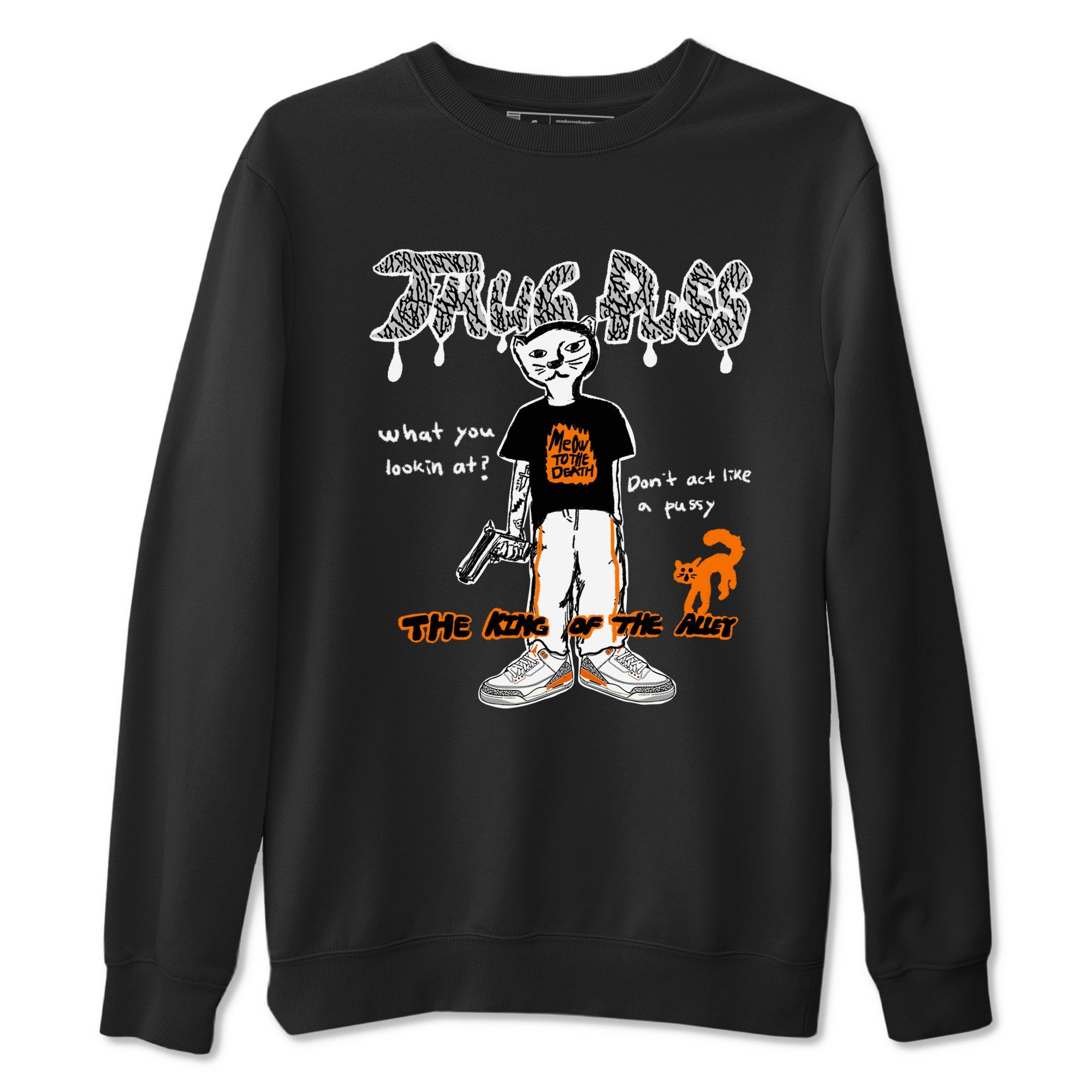  shirt to match jordans AJ3 Georgia Peach sneaker tees  Drip Gear Zone unisex cotton Black 2 crew neck shirt