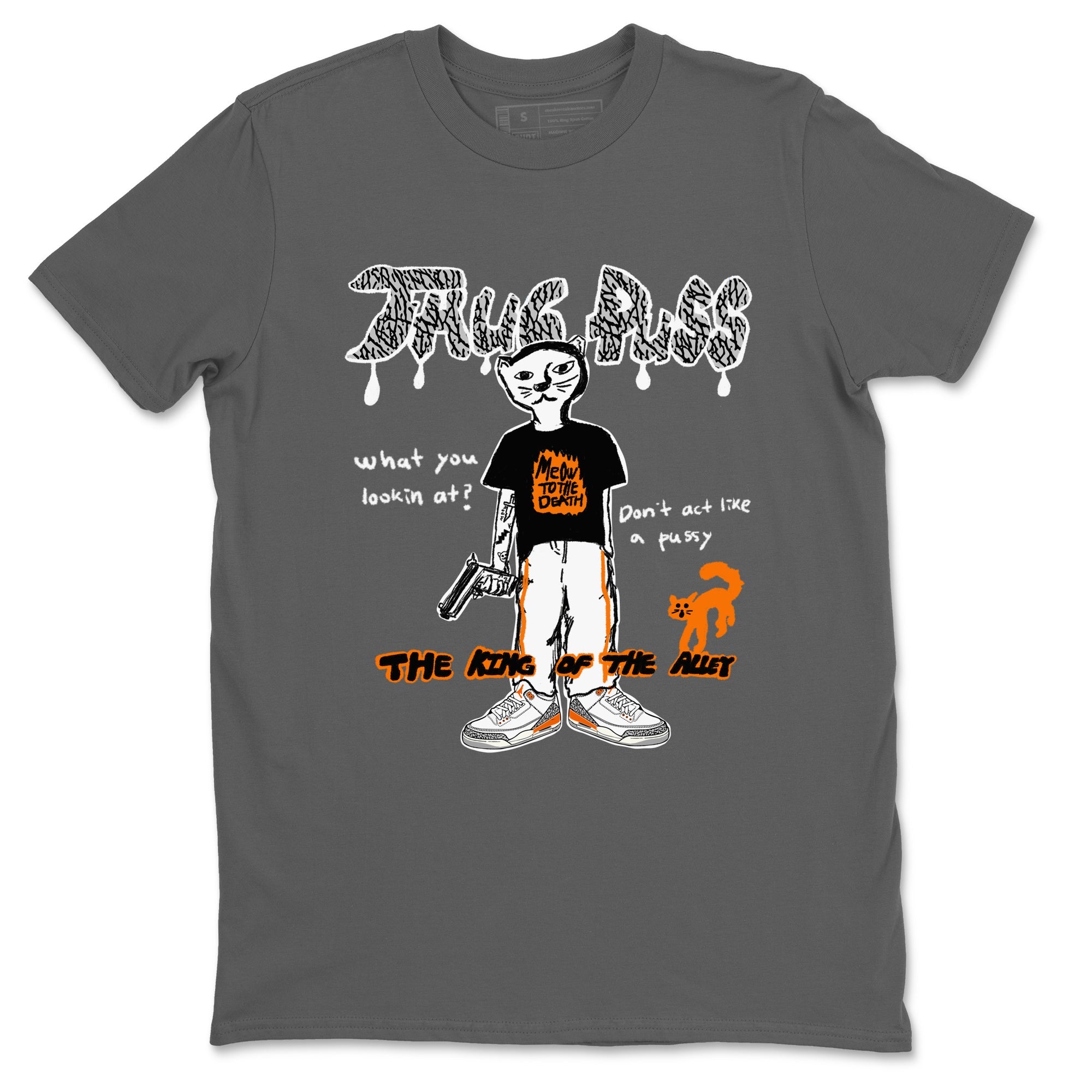  shirt to match jordans AJ3 Georgia Peach sneaker tees  Drip Gear Zone unisex cotton Cool Grey 2 crew neck shirt