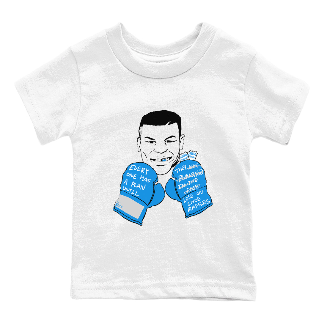 shirt to match jordans AJ4 Military Blue sneaker tees  Drip Gear Zone baby toddler White 2 cotton Shirt