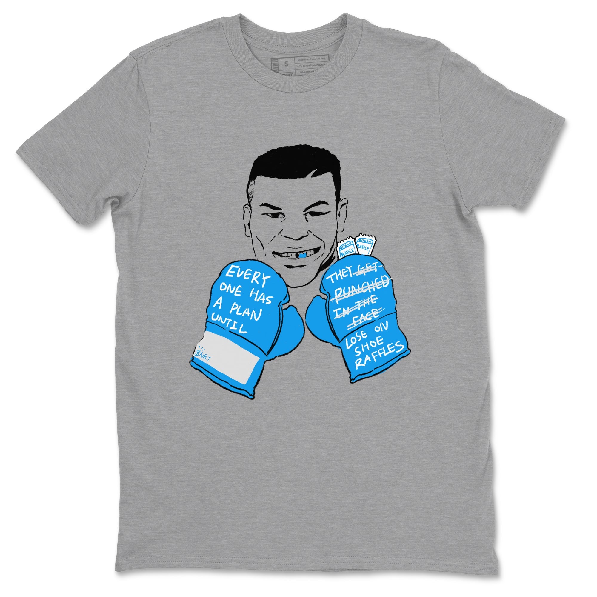  shirt to match jordans AJ4 Military Blue sneaker tees  Drip Gear Zone unisex cotton Heather Grey 2 crew neck shirt