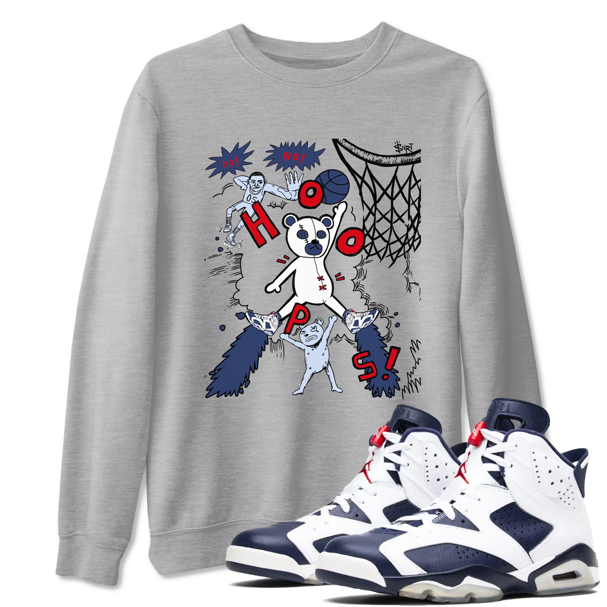  shirt to match jordans AJ6 Olympic sneaker tees  Drip Gear Zone unisex cotton Heather Grey 1 crew neck shirt