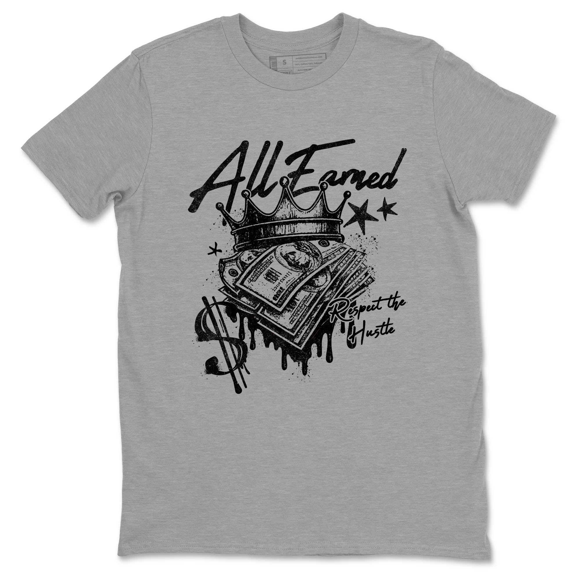 Sneaker Threads  Sneaker Tees To Match Air Jordan 4 Black Cat  All Earned Graphic Tee Heather Grey 2. Perfect for Jordan releases 2025 colorways.