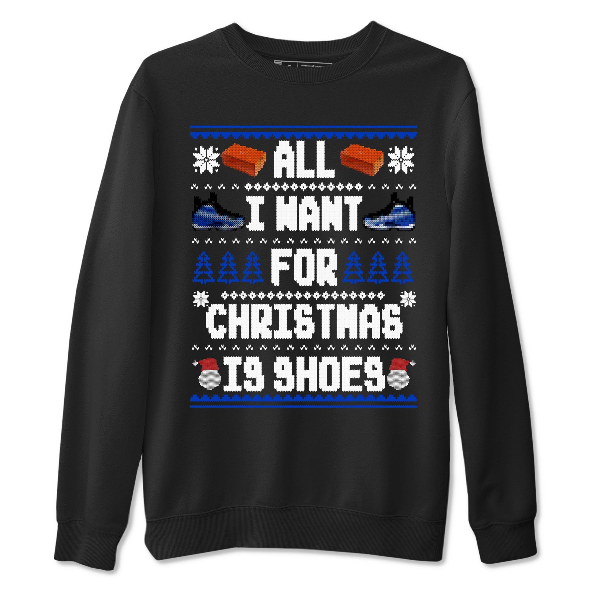 Air Foamposite One Royal t shirts to match sneakers Special Christmas Shirts All I Want For Christmas Is Shoes sneaker match tees Foams One Royal sneaker match tee Drip Gear Zone unisex cotton Black 2 shirts