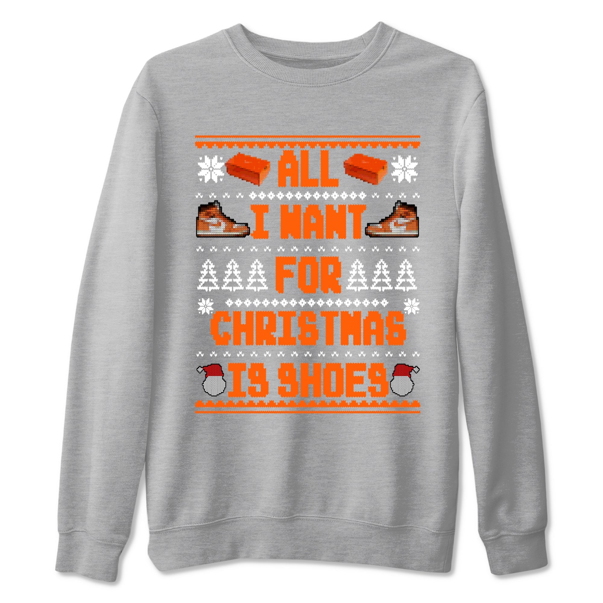 Air Jordan 1 Starfish t shirts to match sneakers Special Christmas Shirts All I Want For Christmas Is Shoes sneaker match tees 1s Starfish sneaker match tee Drip Gear Zone unisex cotton Heather Grey 2 shirts
