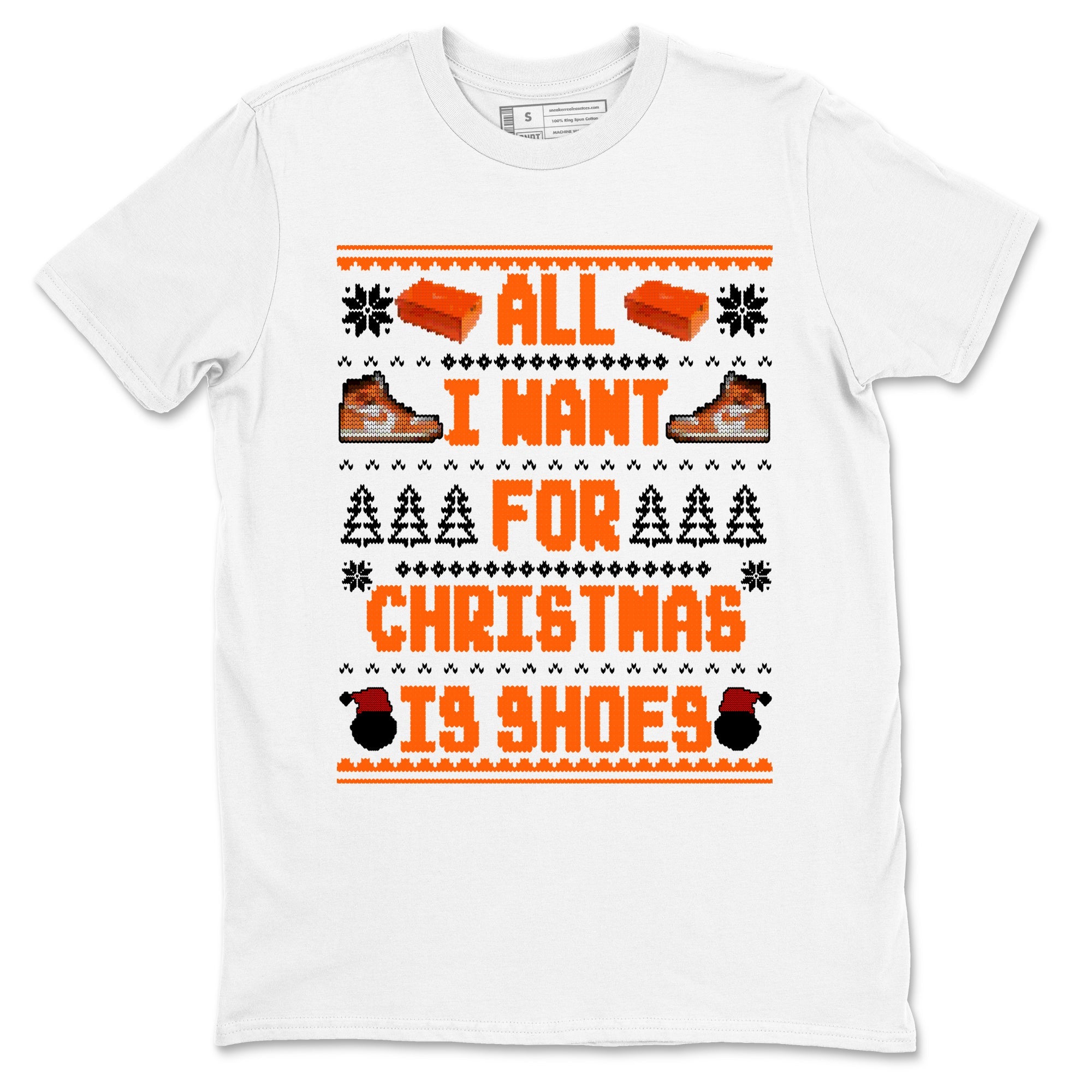 Air Jordan 1 Starfish t shirts to match sneakers Special Christmas Shirts All I Want For Christmas Is Shoes sneaker match tees 1s Starfish sneaker match tee Drip Gear Zone unisex cotton White 2 shirts