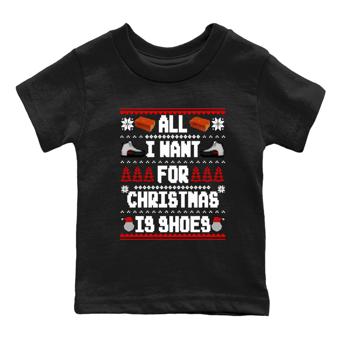 12s Taxi Flip t shirts to match sneakers Special Christmas Shirts All I Want For Christmas Is Shoes sneaker match tees Air Jordan 12 Taxi Flip sneaker match tee Drip Gear Zone Youth Baby Black 2 tee