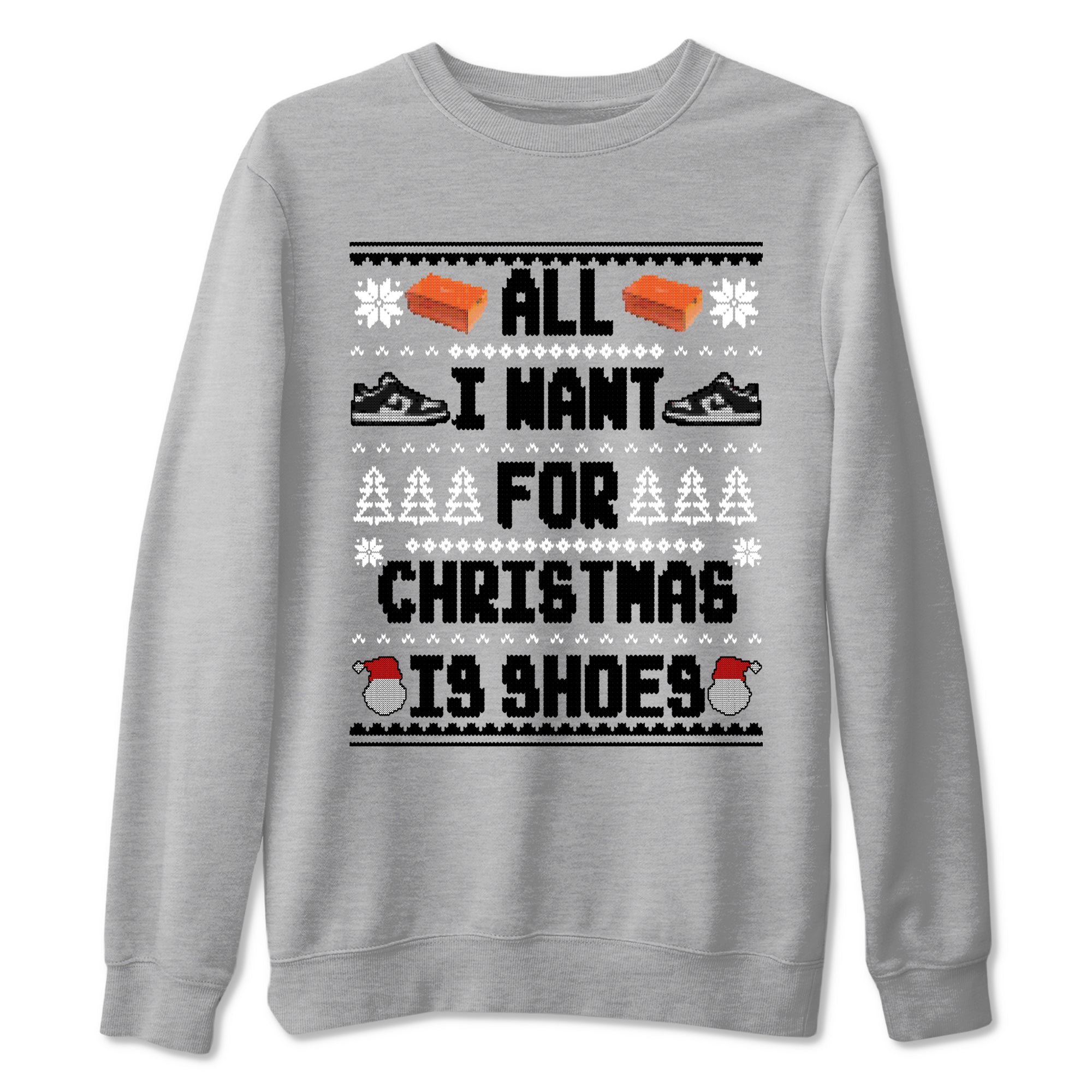 Nike Dunk Panda t shirts to match sneakers Special Christmas Shirts All I Want For Christmas Is Shoes sneaker match tees Dunk Panda sneaker match tee Drip Gear Zone unisex cotton Heather Grey 2 shirts