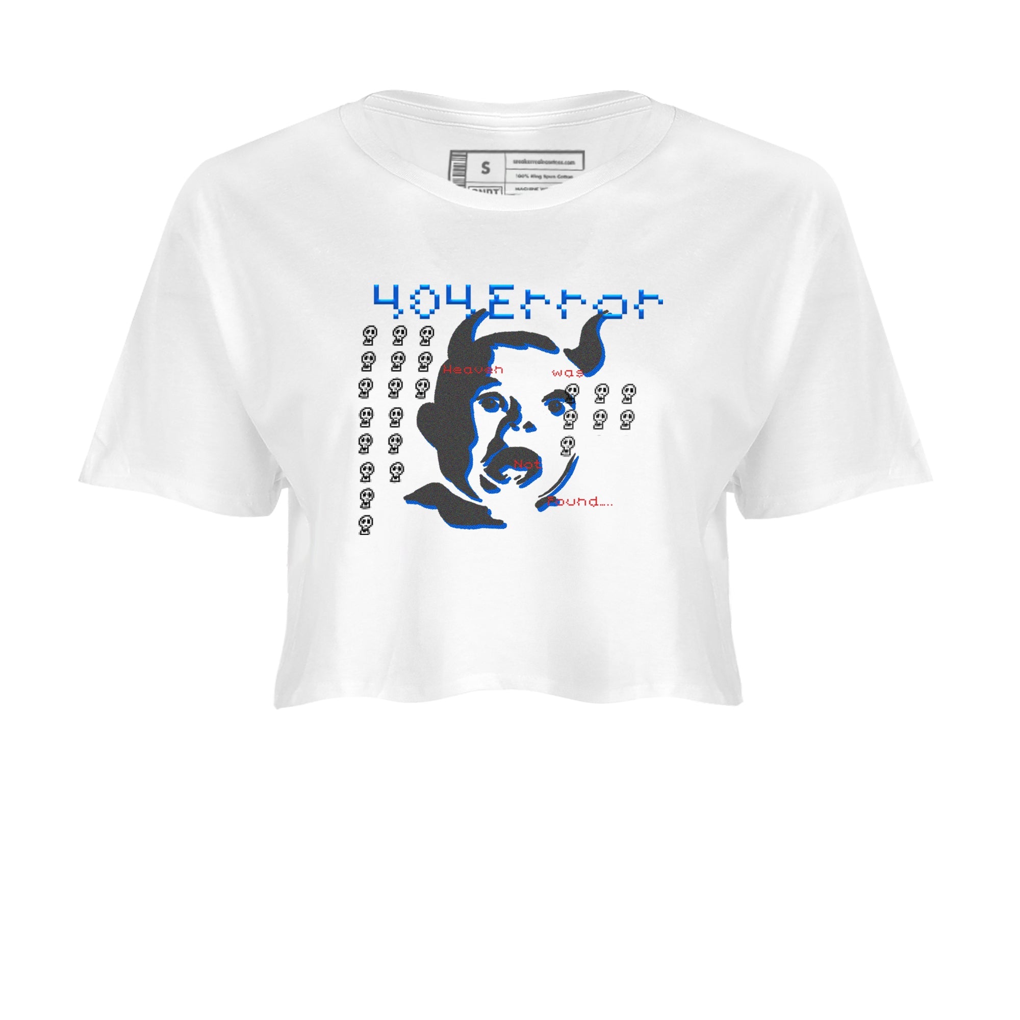 Air Force 1 404 Error shirt to match jordans Are You Blessed sneaker tees Air Force 1 404 Error Drip Gear Zone White 2 crop length shirt