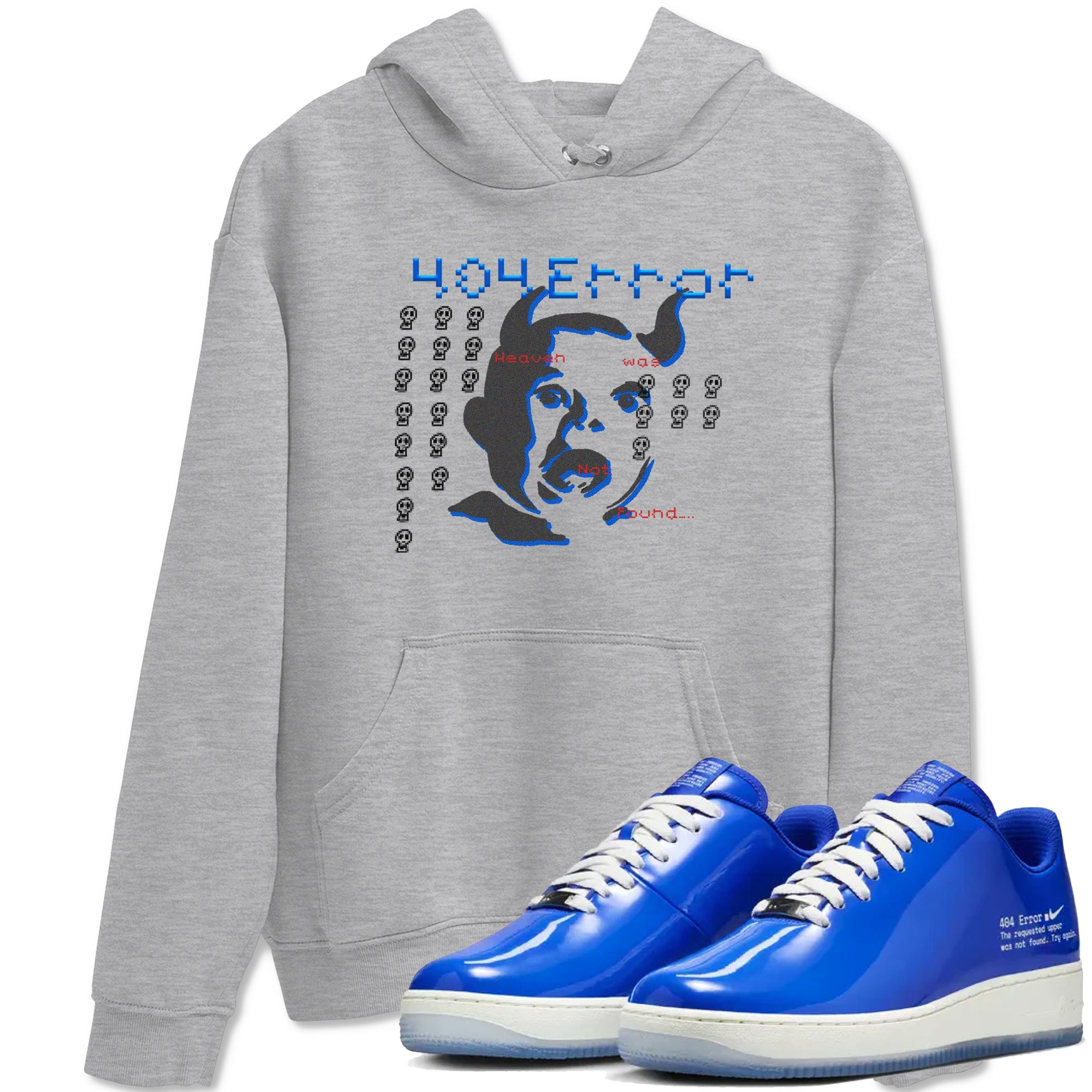 Air Force 1 404 Error shirt to match jordans Are You Blessed sneaker tees Air Force 1 404 Error Drip Gear Zone unisex cotton Heather Grey 1 crew neck shirt