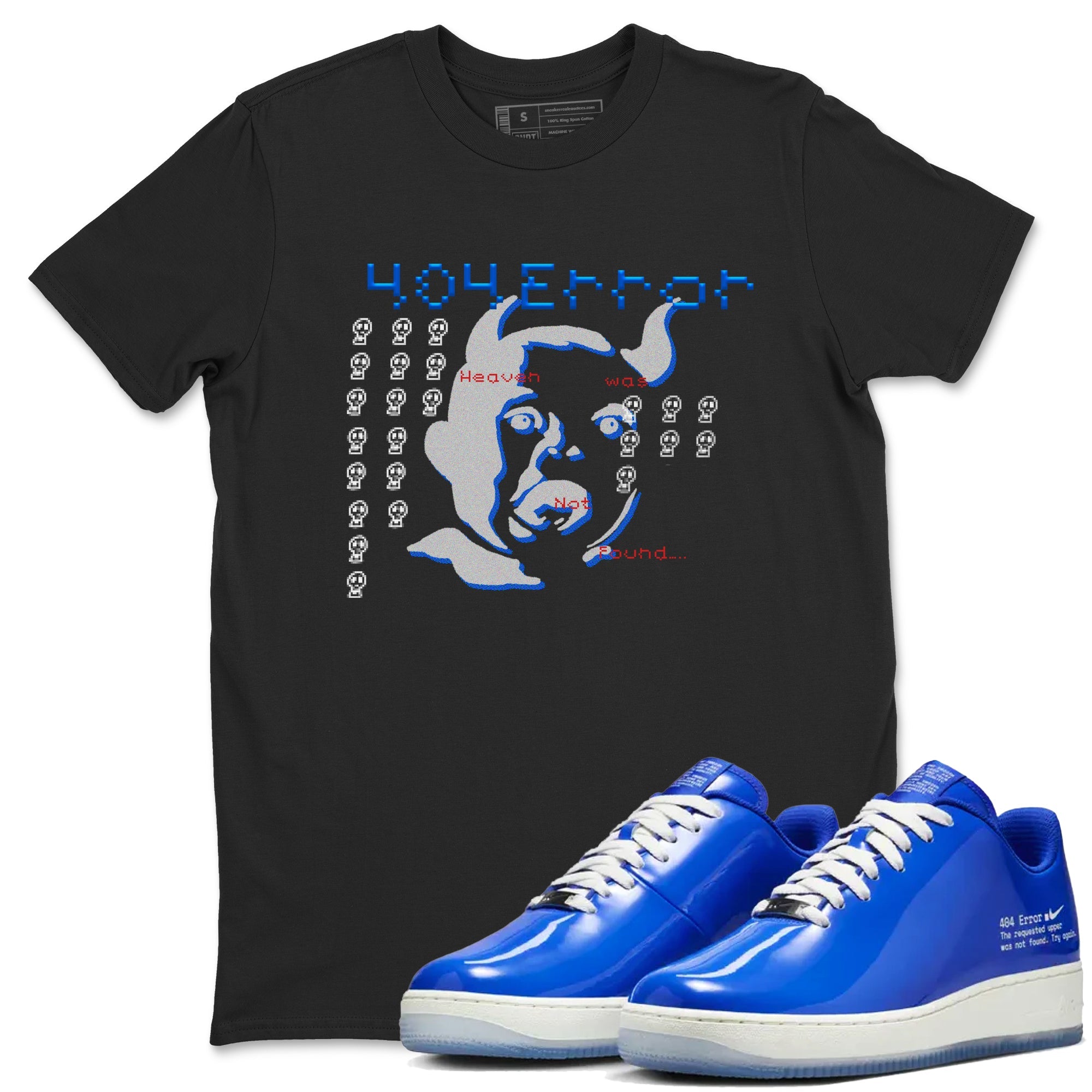 Air Force 1 404 Error shirt to match jordans Are You Blessed sneaker tees Air Force 1 404 Error Drip Gear Zone unisex cotton Black 1 crew neck shirt