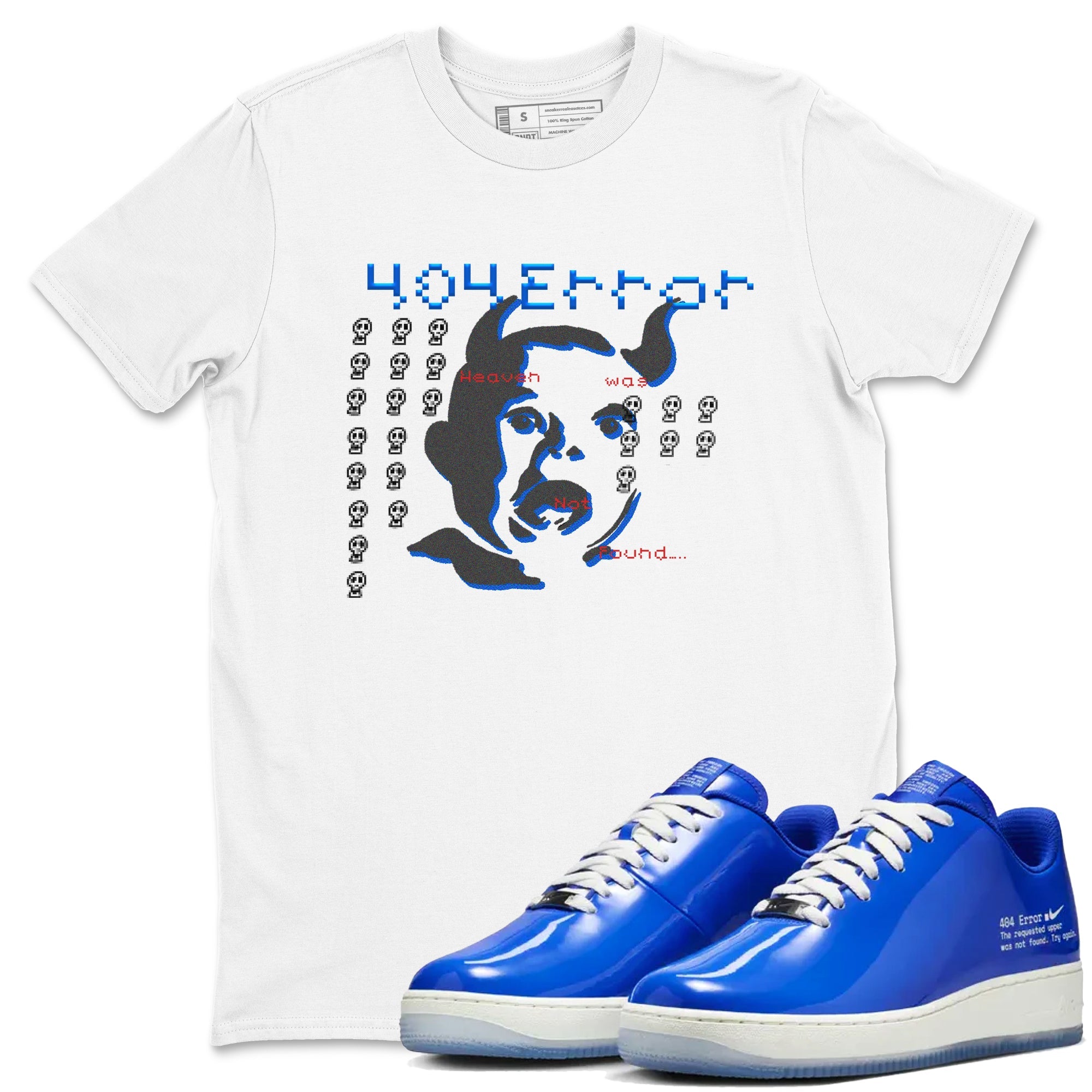 Air Force 1 404 Error shirt to match jordans Are You Blessed sneaker tees Air Force 1 404 Error Drip Gear Zone unisex cotton White 1 crew neck shirt