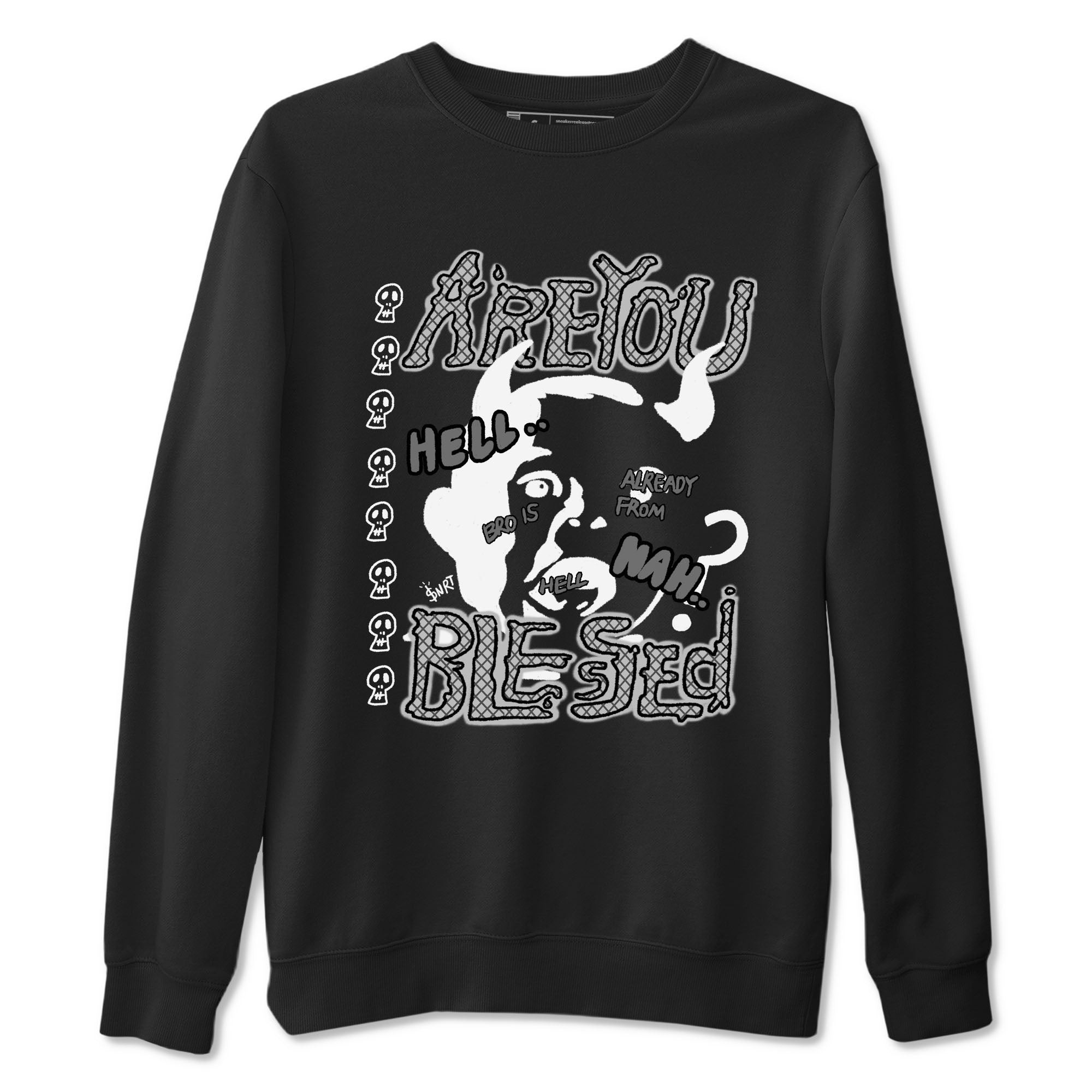 4s Wet Cement shirts to match jordans Are You Blessed sneaker match tees Air Jordan 4 SE Wet Cement Drip Gear Zone unisex cotton Black 2 crew neck shirts