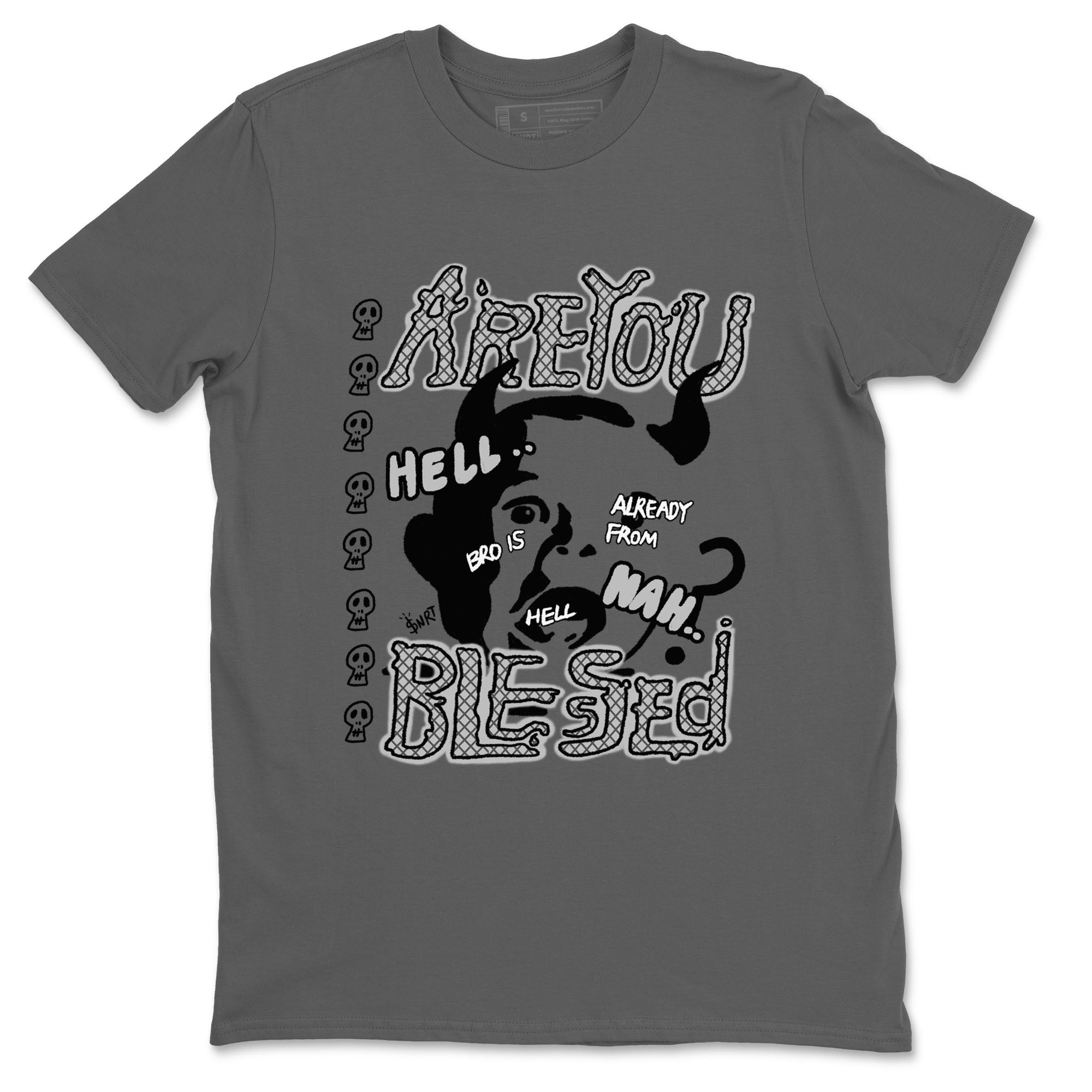 4s Wet Cement shirts to match jordans Are You Blessed sneaker match tees Air Jordan 4 SE Wet Cement Drip Gear Zone unisex cotton Cool Grey 2 crew neck shirts