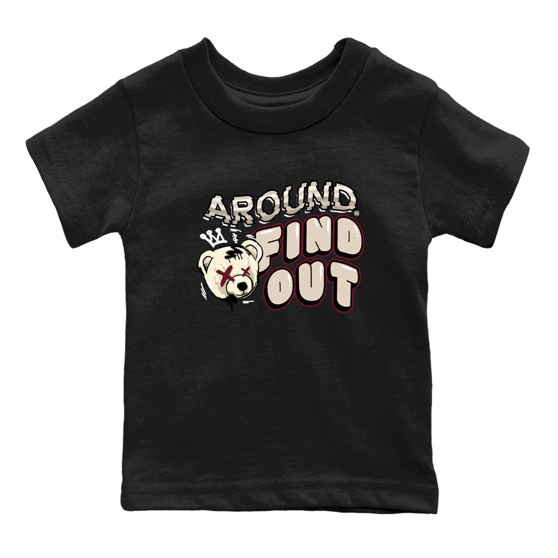 Air Jordan 4 A Ma Maniere x Phantom shirts to match jordans Around And Find Out sneaker match tees Air Jordan 4 A Ma Maniere x Phantom Drip Gear Zone Youth Baby Black 2 crew neck shirts