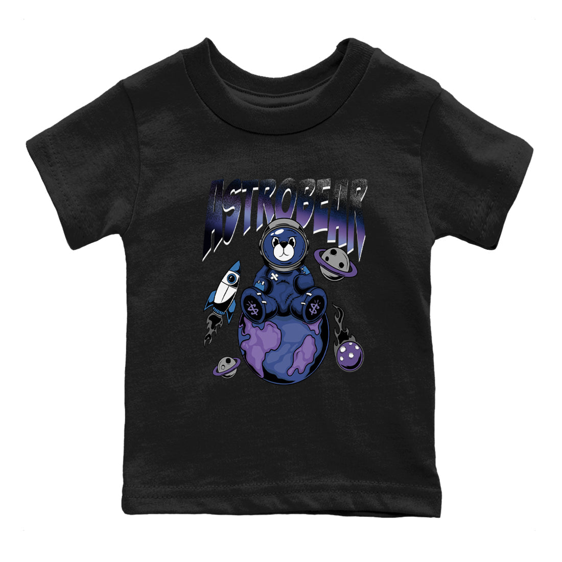 Air Foamposite One Galaxy Shirts To Match Jordans Astrobear Sneaker Shirts Air Foamposite 1 Galaxy Drip Gear Zone Baby Youth Toddler Black 2 crew neck shirts