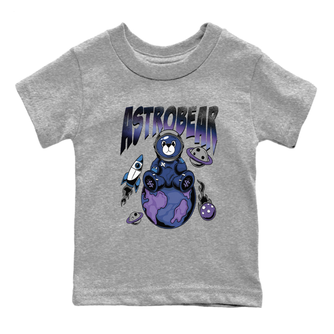 Air Foamposite One Galaxy Shirts To Match Jordans Astrobear Sneaker Shirts Air Foamposite 1 Galaxy Drip Gear Zone Baby Youth Toddler Heather Grey 2 crew neck shirts