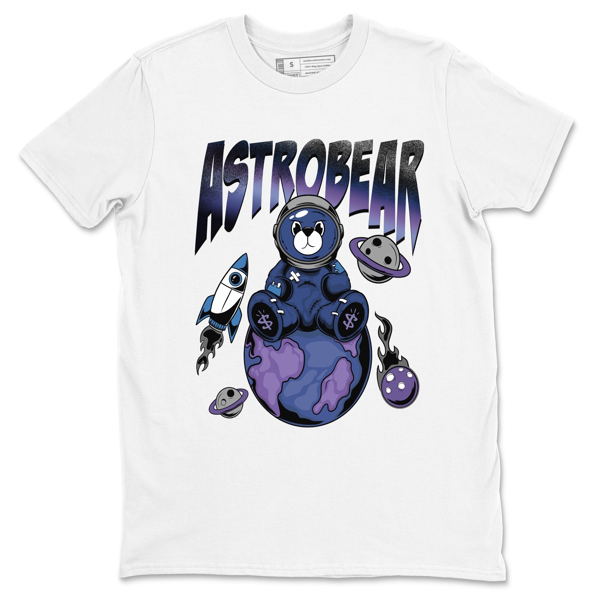 Air Foamposite One Galaxy Shirts To Match Jordans Astrobear Sneaker Shirts Air Foamposite 1 Galaxy Drip Gear Zone Unisex Cotton Crew Neck White 2 crew neck shirts