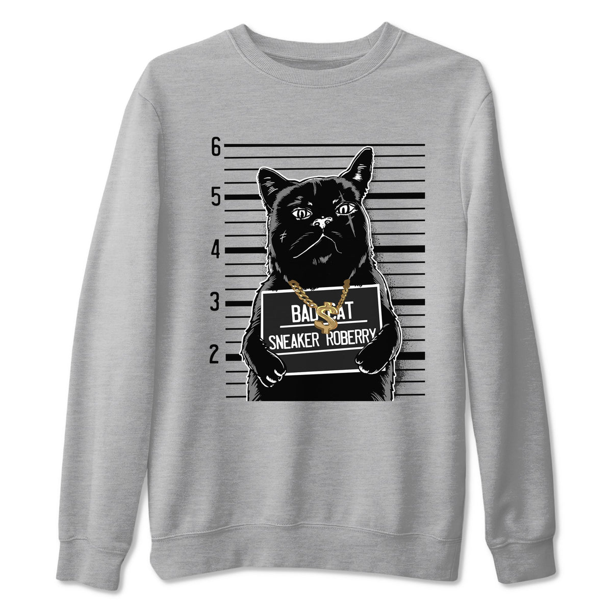 5s Black Cat shirts to match jordans Bad Cat sneaker match tees Air Jordan 5 Black Cat match shoes to clothes Drip Gear Zone unisex cotton Heather Grey 2 shirts
