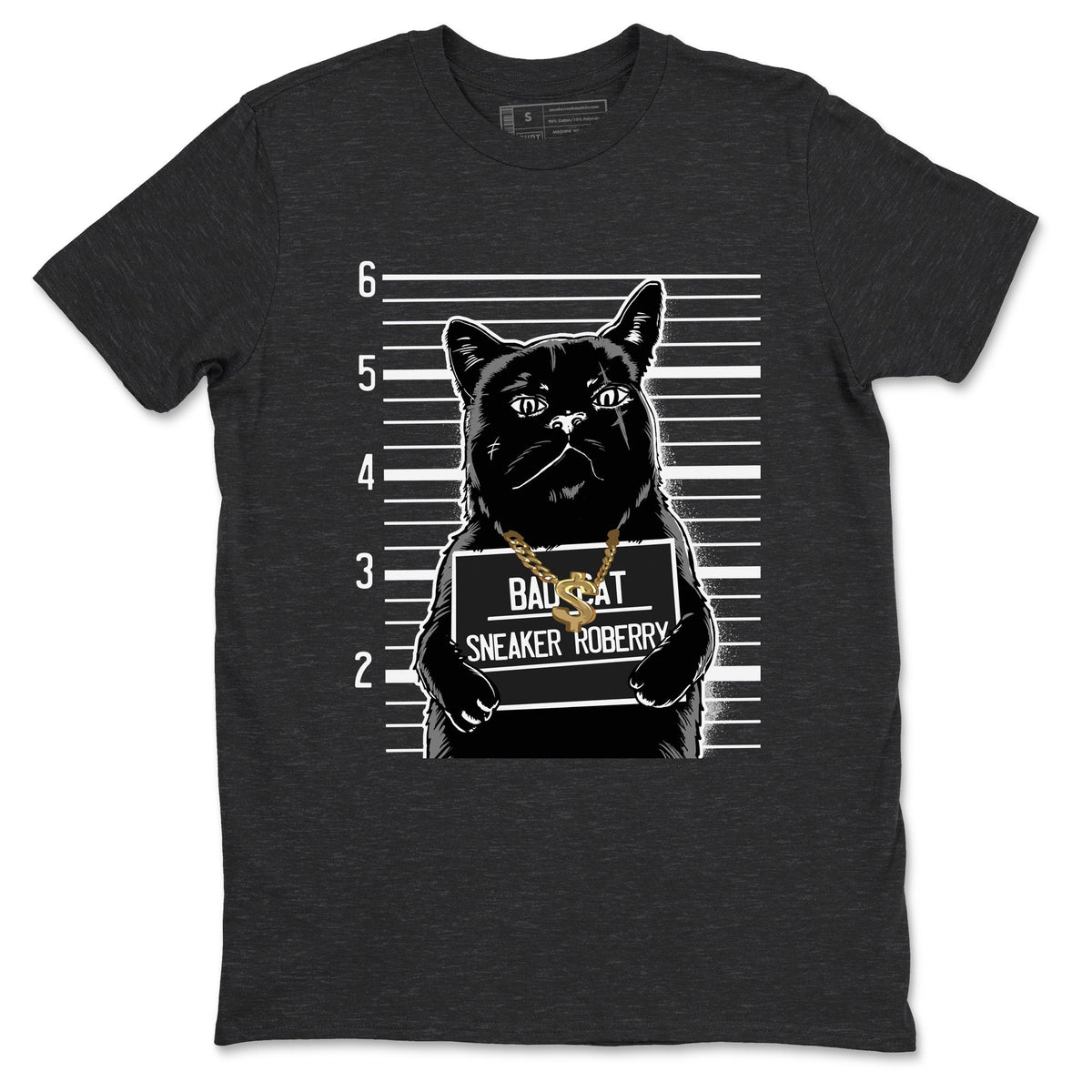 5s Black Cat shirts to match jordans Bad Cat sneaker match tees Air Jordan 5 Black Cat match shoes to clothes Drip Gear Zone unisex cotton Charcoal Heather 2 shirts