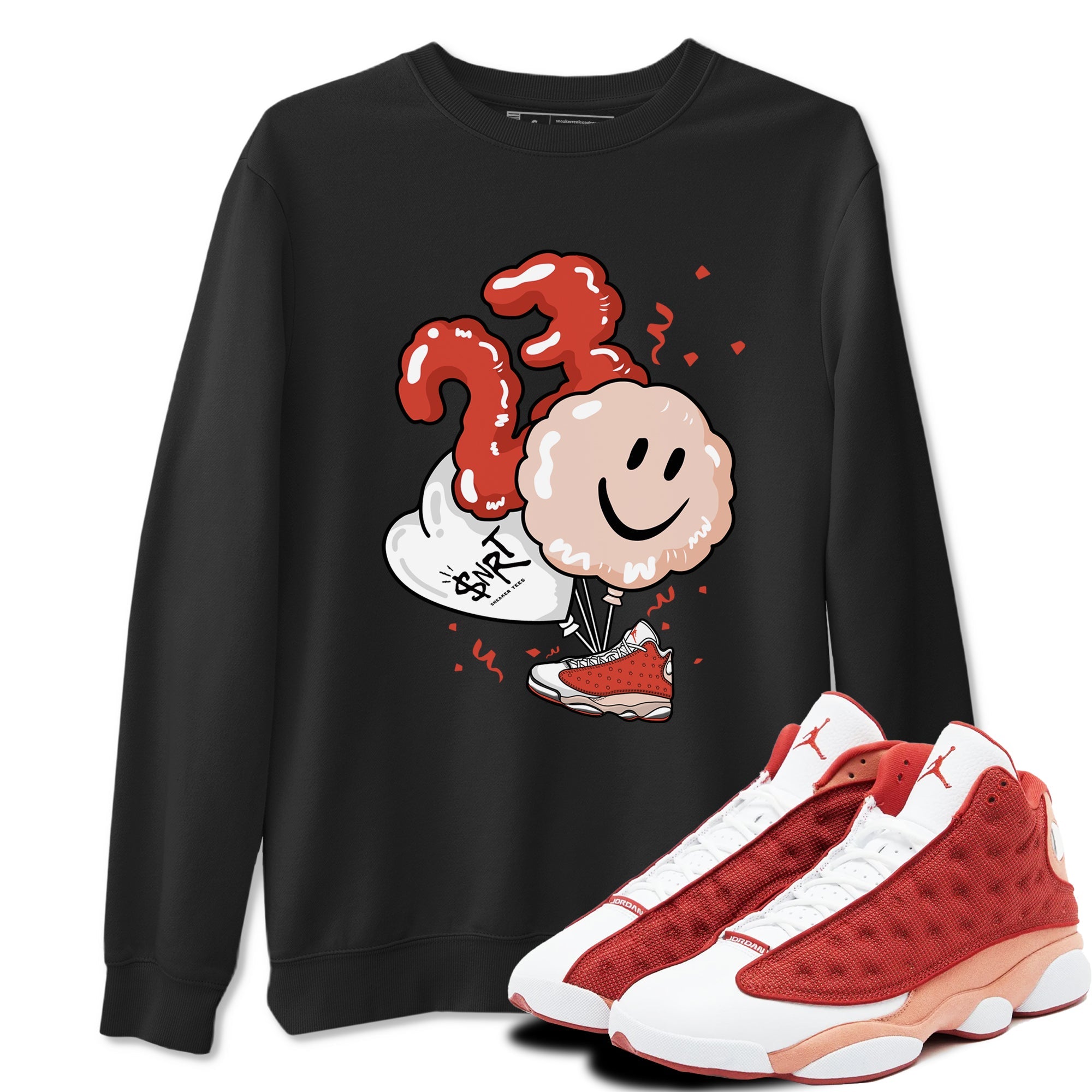 Air Jordan 13 Dune Red shirts to match jordans Balloon sneaker match tees AJ13 Dune Red Sneaker Shirts Drip Gear Zone streetwear brand Black 1 unisex cotton tee