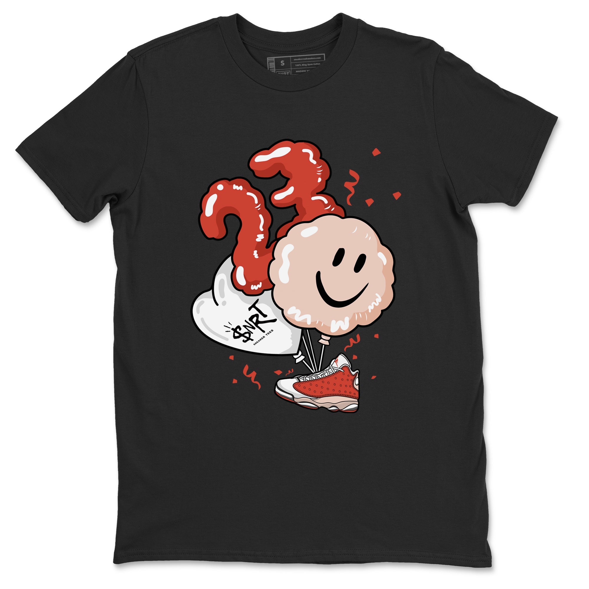 Air Jordan 13 Dune Red shirts to match jordans Balloon sneaker match tees AJ13 Dune Red Sneaker Shirts Drip Gear Zone streetwear brand Black 2 unisex cotton tee