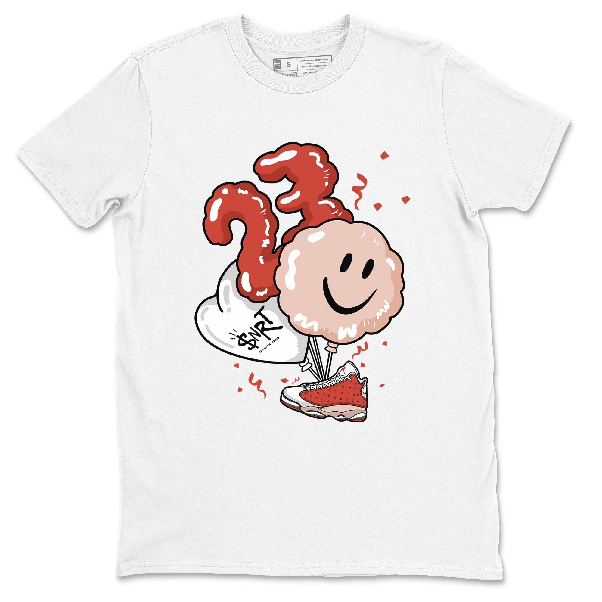 Air Jordan 13 Dune Red shirts to match jordans Balloon sneaker match tees AJ13 Dune Red Sneaker Shirts Drip Gear Zone streetwear brand White 2 unisex cotton tee