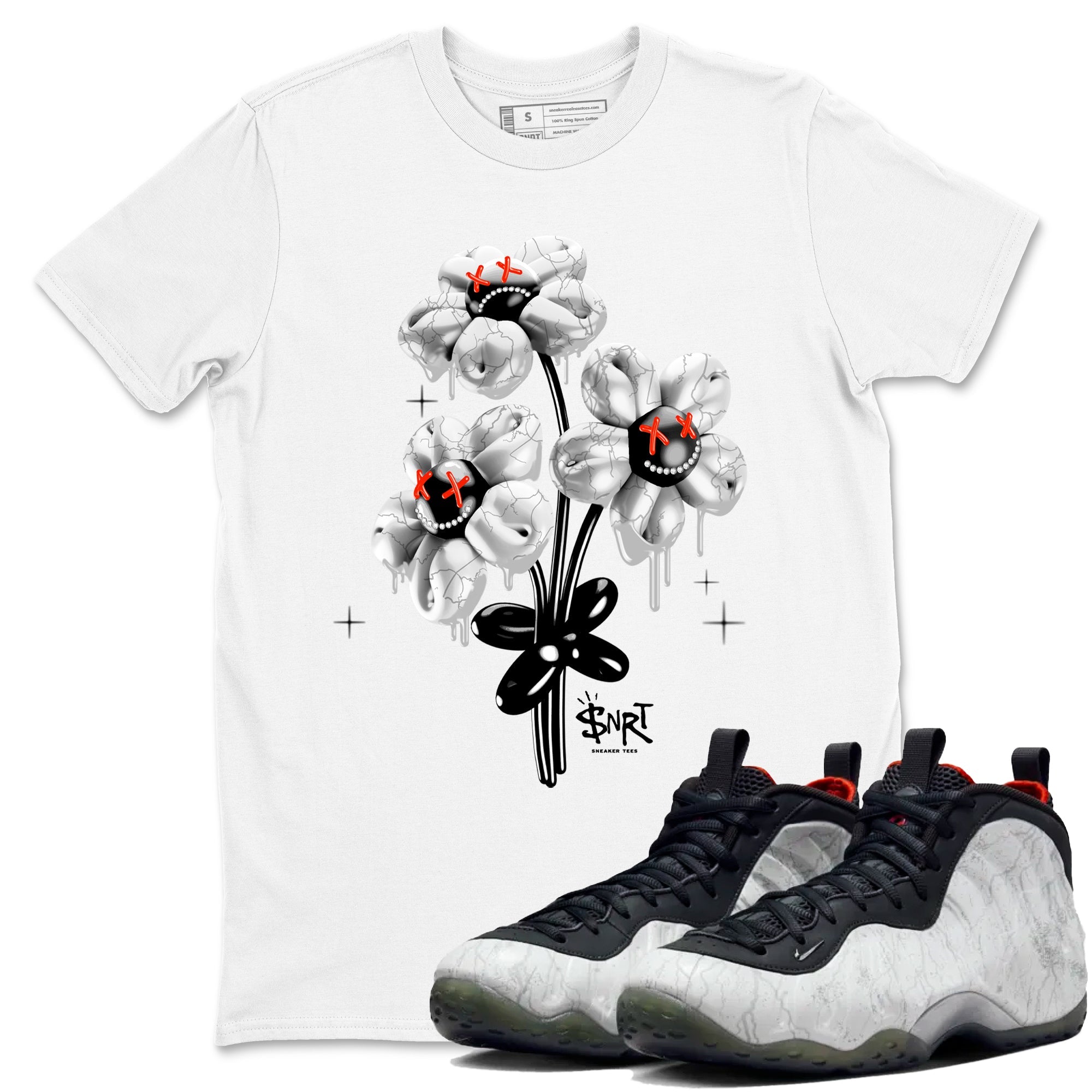 Foams One Jin shirts to match jordans Balloon Bouquet sneaker match tees Air Foamposite One Jin match shoes to clothes Drip Gear Zone unisex cotton White 1 shirts