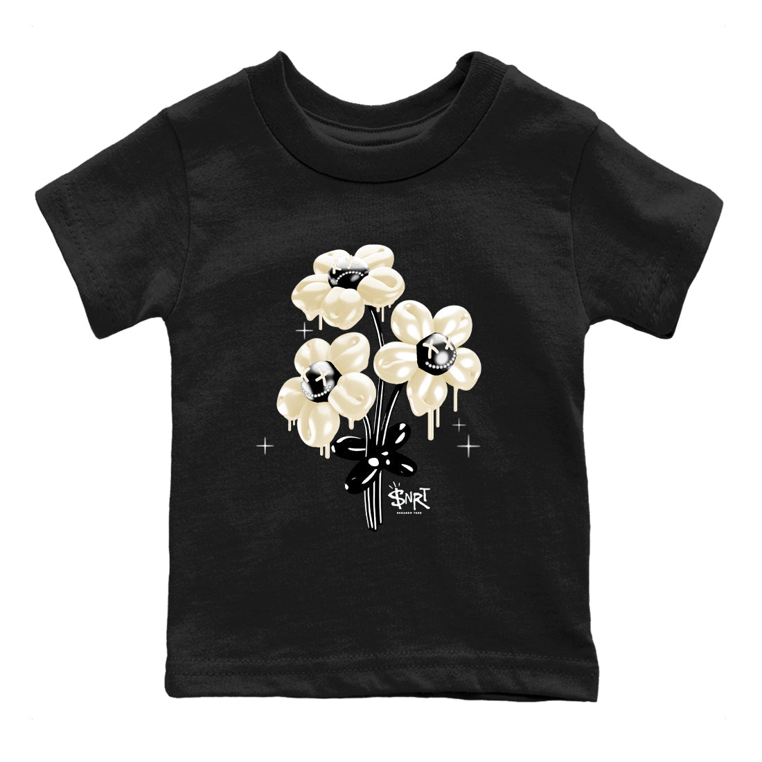 Sneaker Threads  Sneaker Tees To Match Air Foamposite One Pearl  Balloon Bouquet Youth Graphic Tee Black 2. Perfect for Jordan releases 2025 colorways.