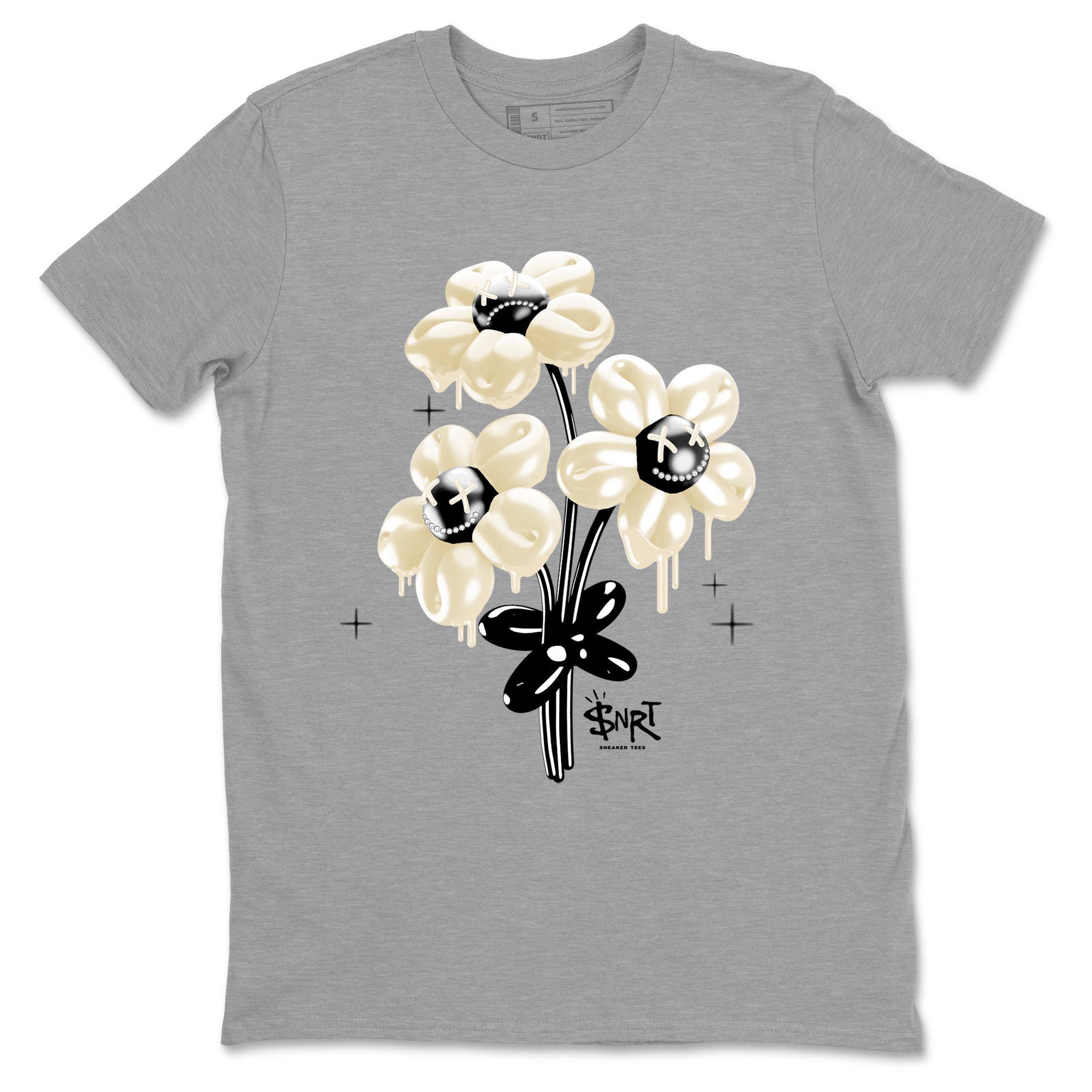 Sneaker Threads  Sneaker Tees To Match Air Foamposite One Pearl  Balloon Bouquet Graphic Tee Heather Grey 2. Perfect for Jordan releases 2025 colorways.
