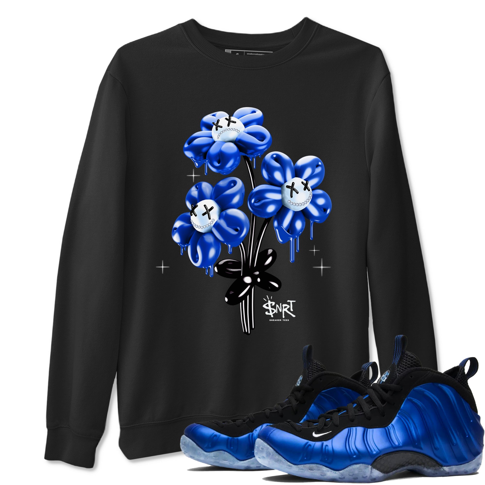 Air Foamposite One Royal shirts to match jordans Balloon Bouquet sneaker match tees Air Foamposite One Royal Drip Gear Zone unisex cotton Black 1 crew neck shirts