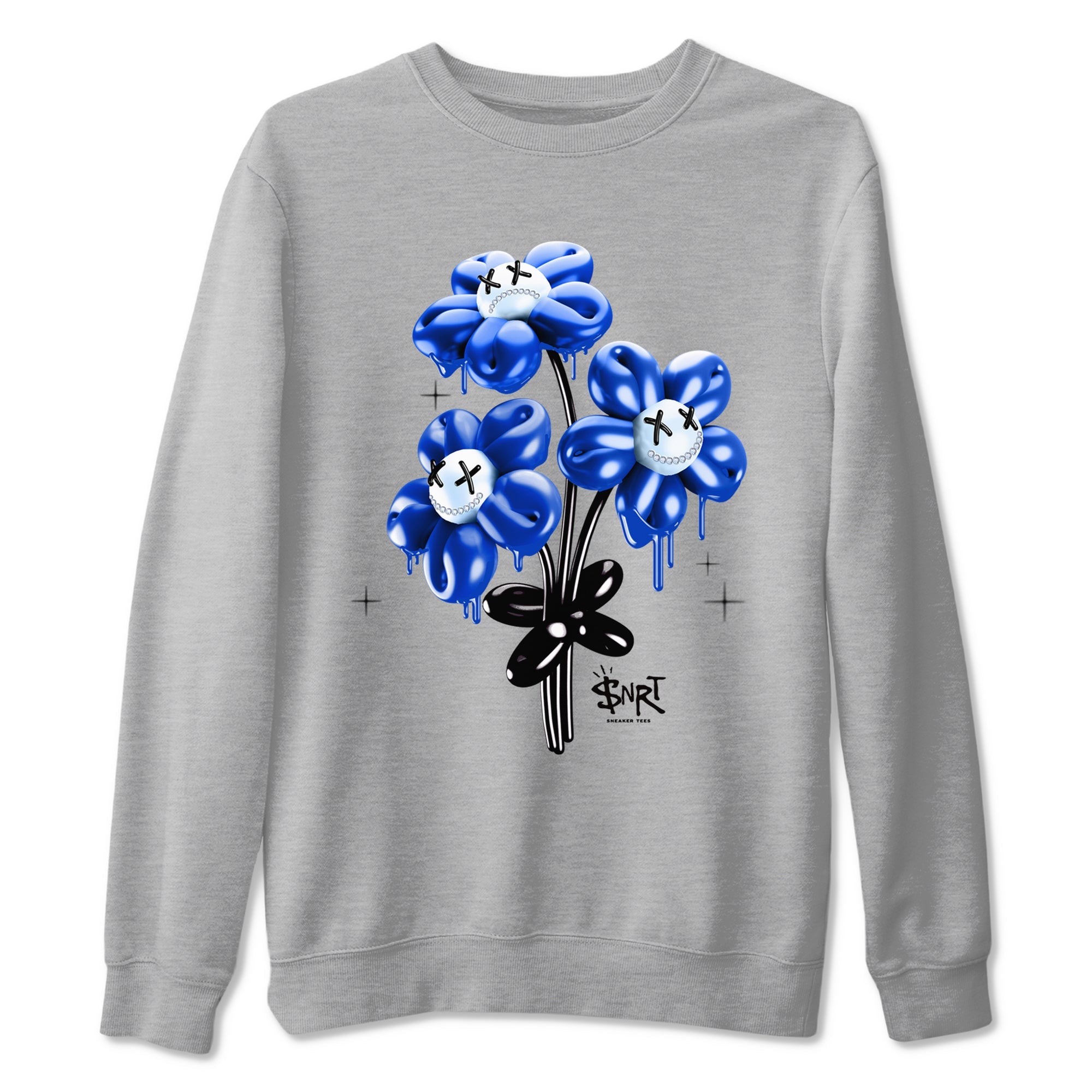 Air Foamposite One Royal shirts to match jordans Balloon Bouquet sneaker match tees Air Foamposite One Royal Drip Gear Zone unisex cotton Heather Grey 2 crew neck shirts