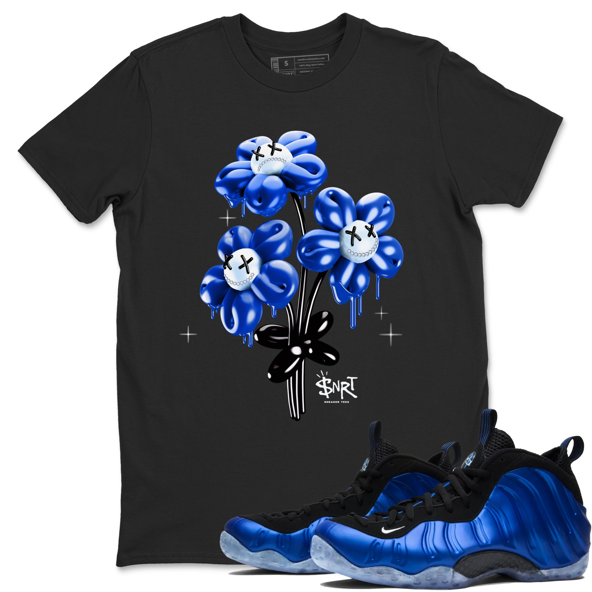 Air Foamposite One Royal shirts to match jordans Balloon Bouquet sneaker match tees Air Foamposite One Royal Drip Gear Zone unisex cotton Black 1 crew neck shirts