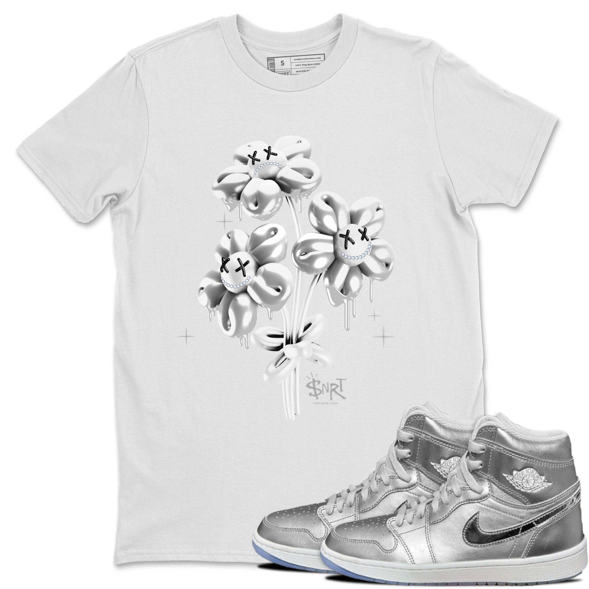 Air Jordan 1 Golf Gift Giving shirt to match jordans Balloon Bouquet sneaker tees Air Jordan 1 Tokyo Drip Gear Zone Streetwear Casual Fit White 1 T-Shirt