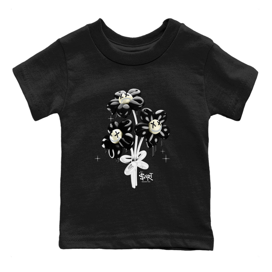 11s Gratitude shirt to match jordans Balloon Bouquet sneaker tees Air Jordan 11 Gratitude Drip Gear Zone Baby Toddler Black 2 T-Shirt